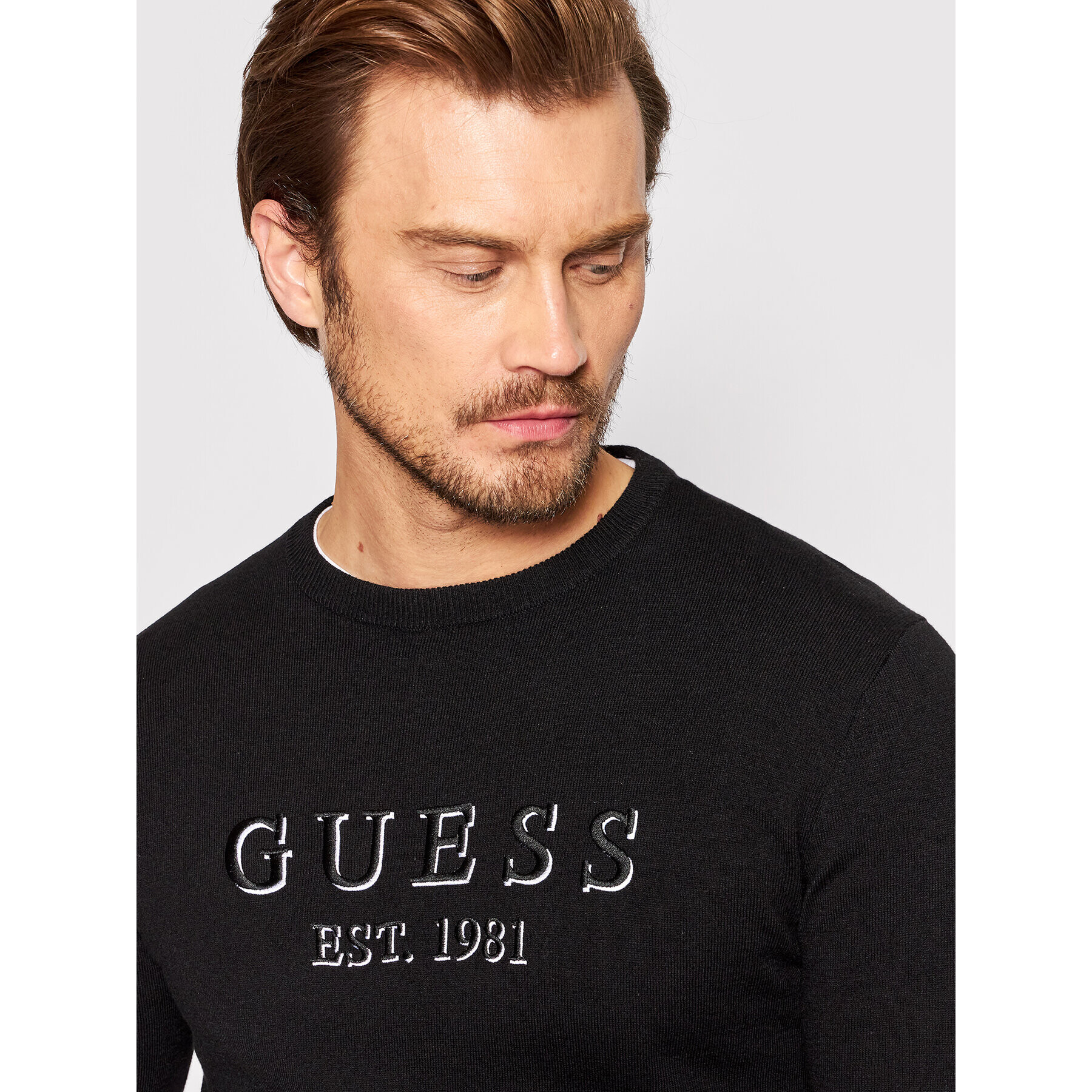 Guess Svetr M2YR02 Z3052 Černá Regular Fit - Pepit.cz