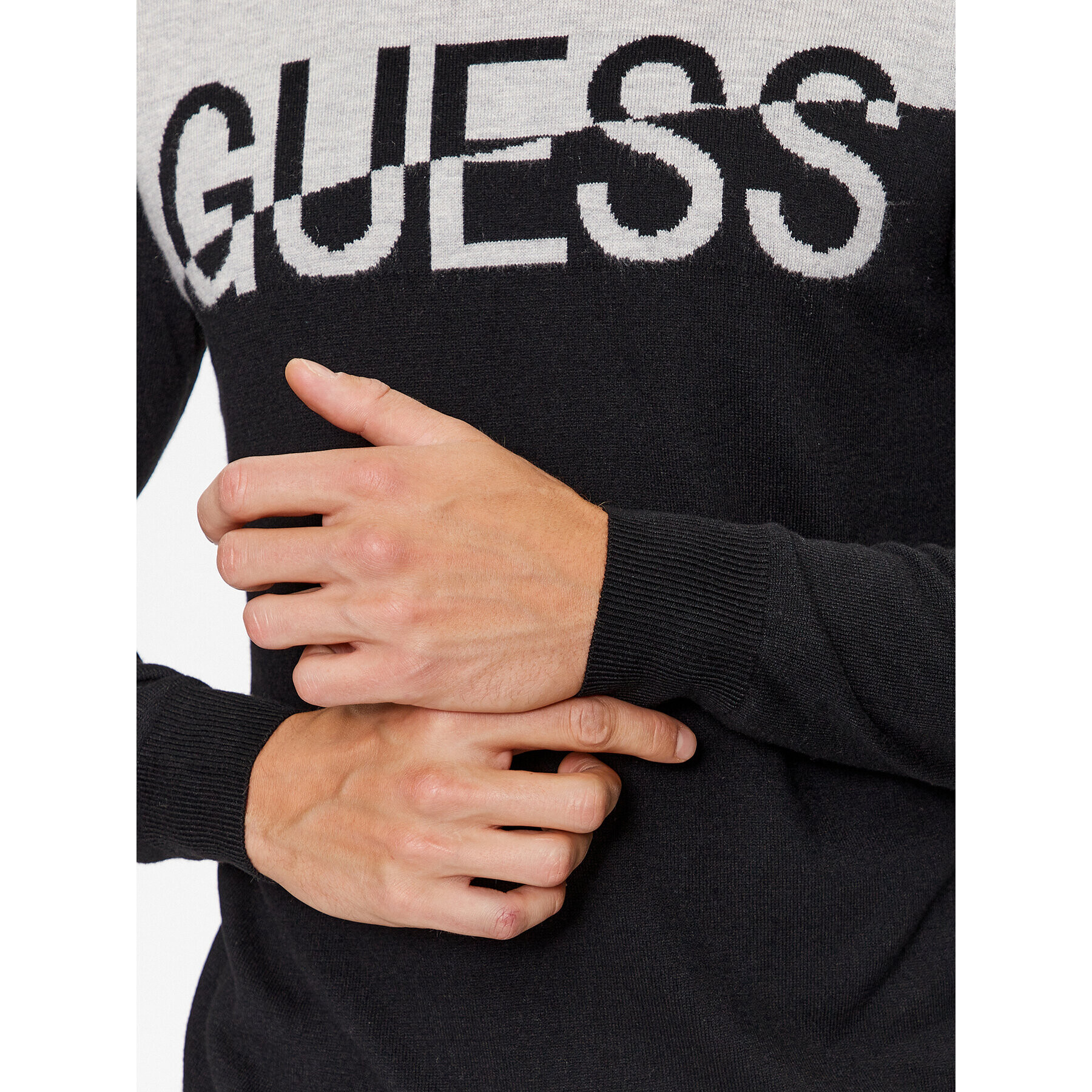 Guess Svetr M3BR09 Z3052 Černá Regular Fit - Pepit.cz