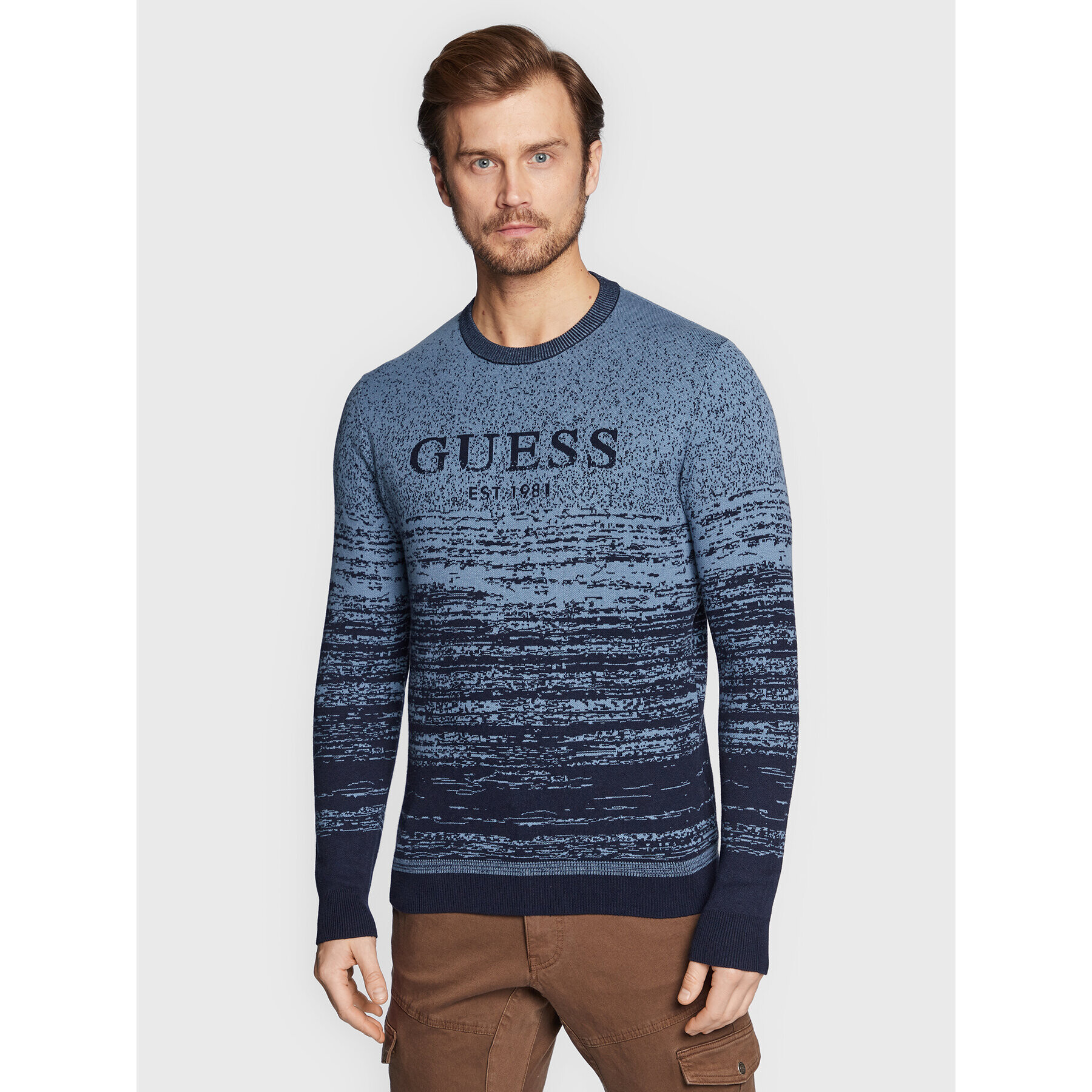 Guess Svetr M3RR19 Z33Z1 Tmavomodrá Regular Fit - Pepit.cz