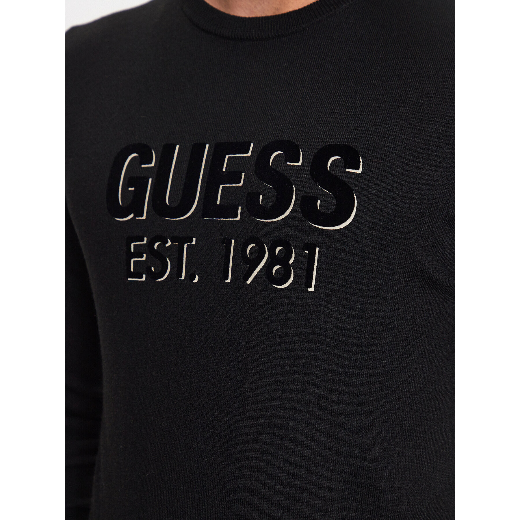 Guess Svetr Virgil M3YR03 Z3052 Černá Regular Fit - Pepit.cz