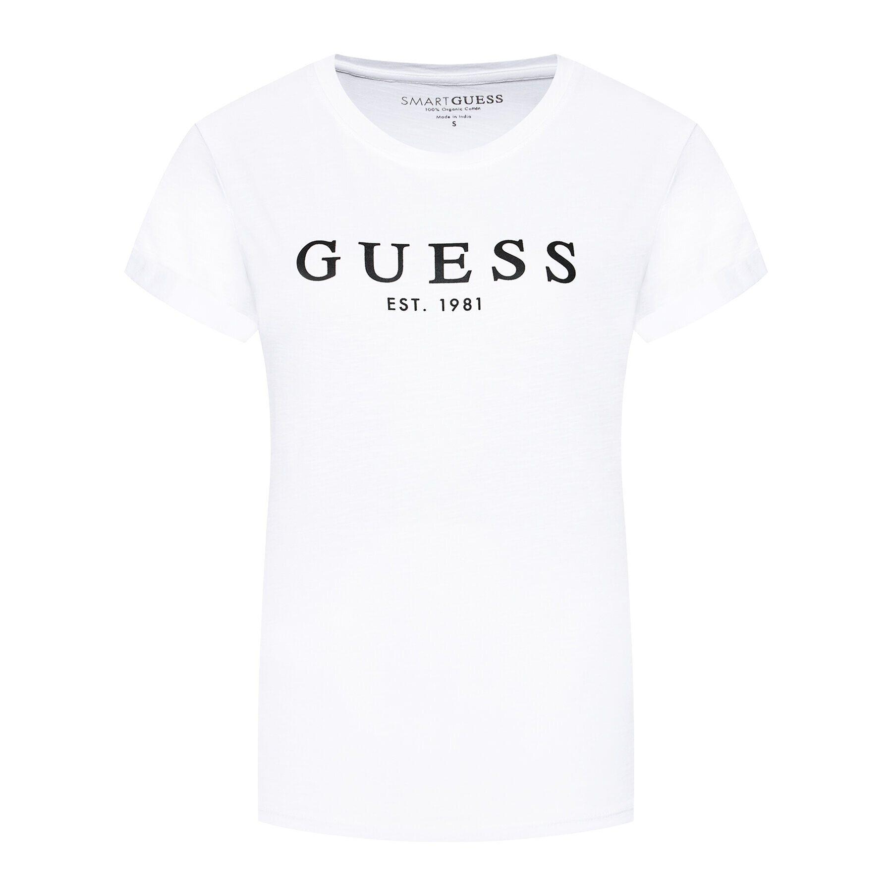 Guess T-Shirt 1981 W0GI69 R8G01 Bílá Regular Fit - Pepit.cz