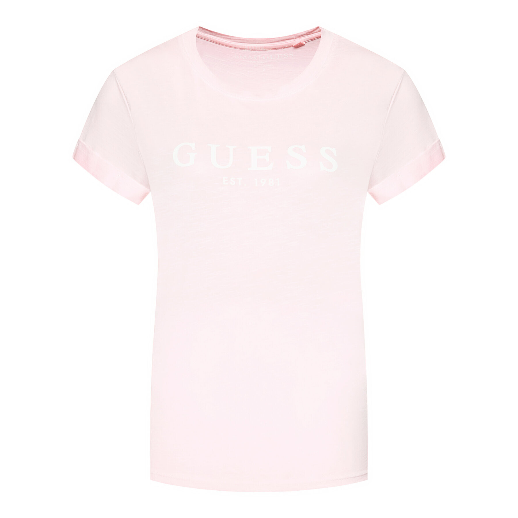 Guess T-Shirt 1981 W0GI69 R8G01 Růžová Regular Fit - Pepit.cz