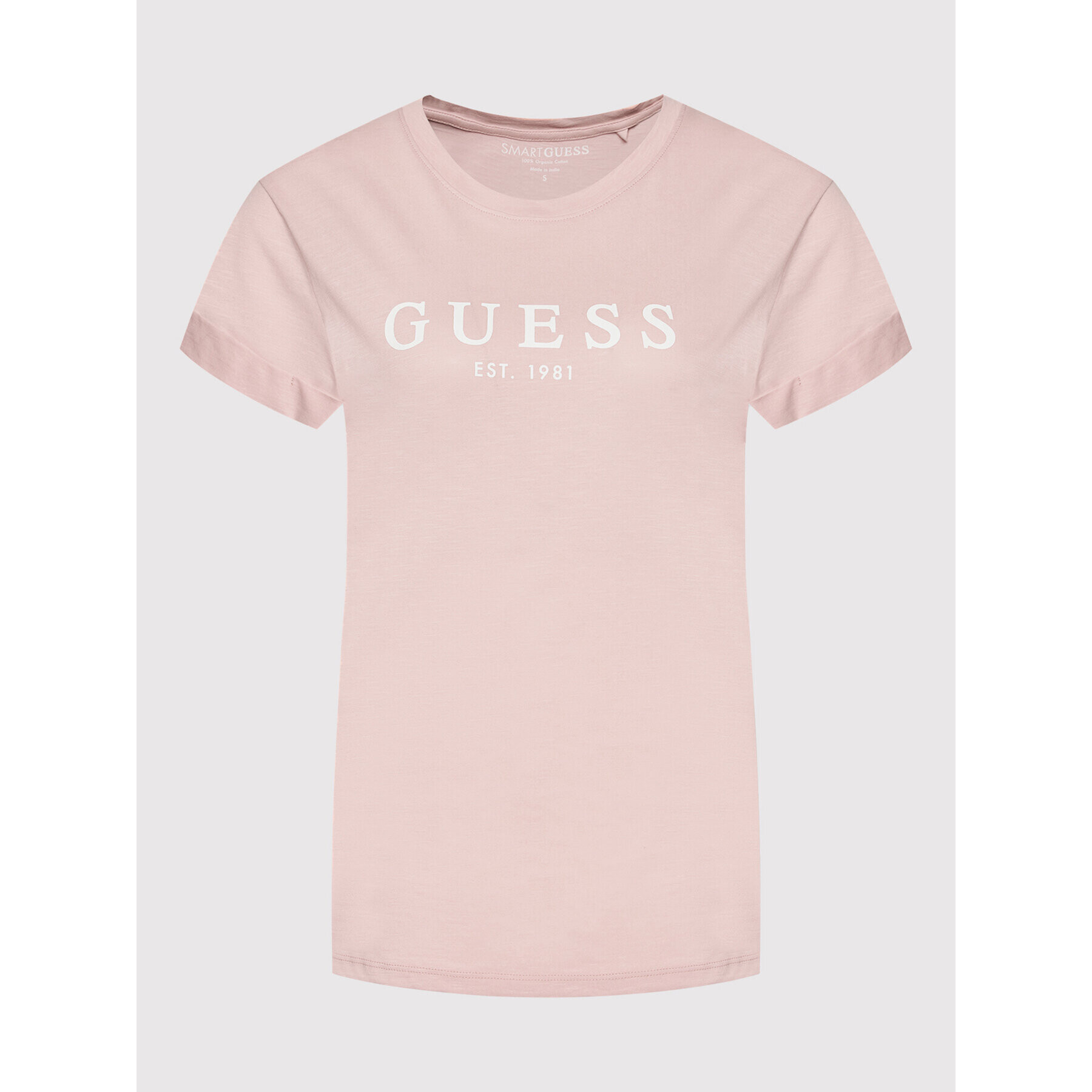 Guess T-Shirt 1981 W0GI69 R8G01 Růžová Regular Fit - Pepit.cz