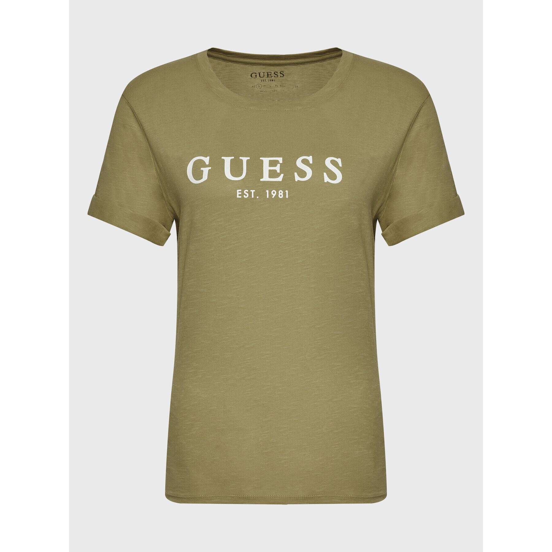 Guess T-Shirt 1981 W2BI68 K8G01 Zelená Regular Fit - Pepit.cz