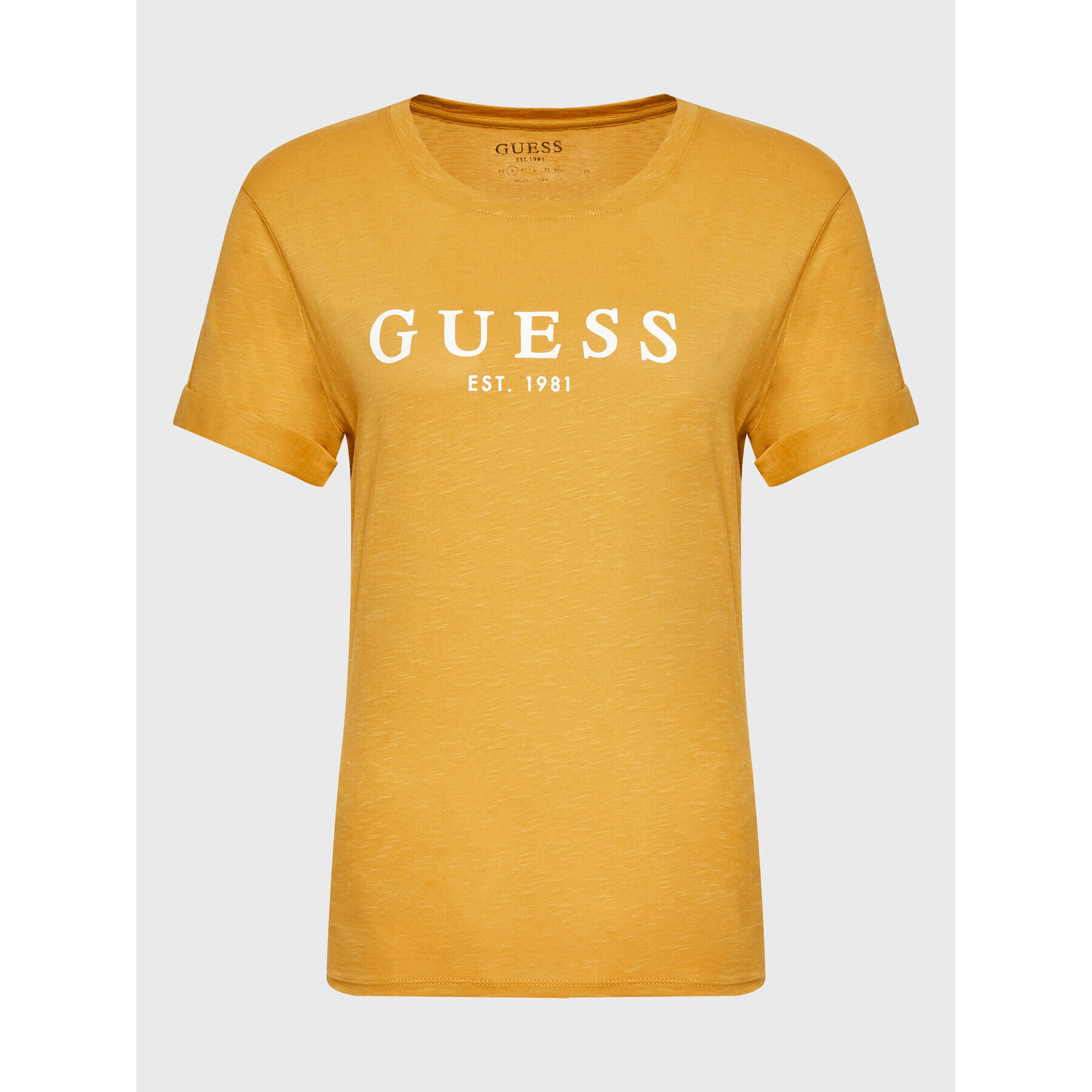 Guess T-Shirt 1981 W2BI68 K8G01 Žlutá Regular Fit - Pepit.cz