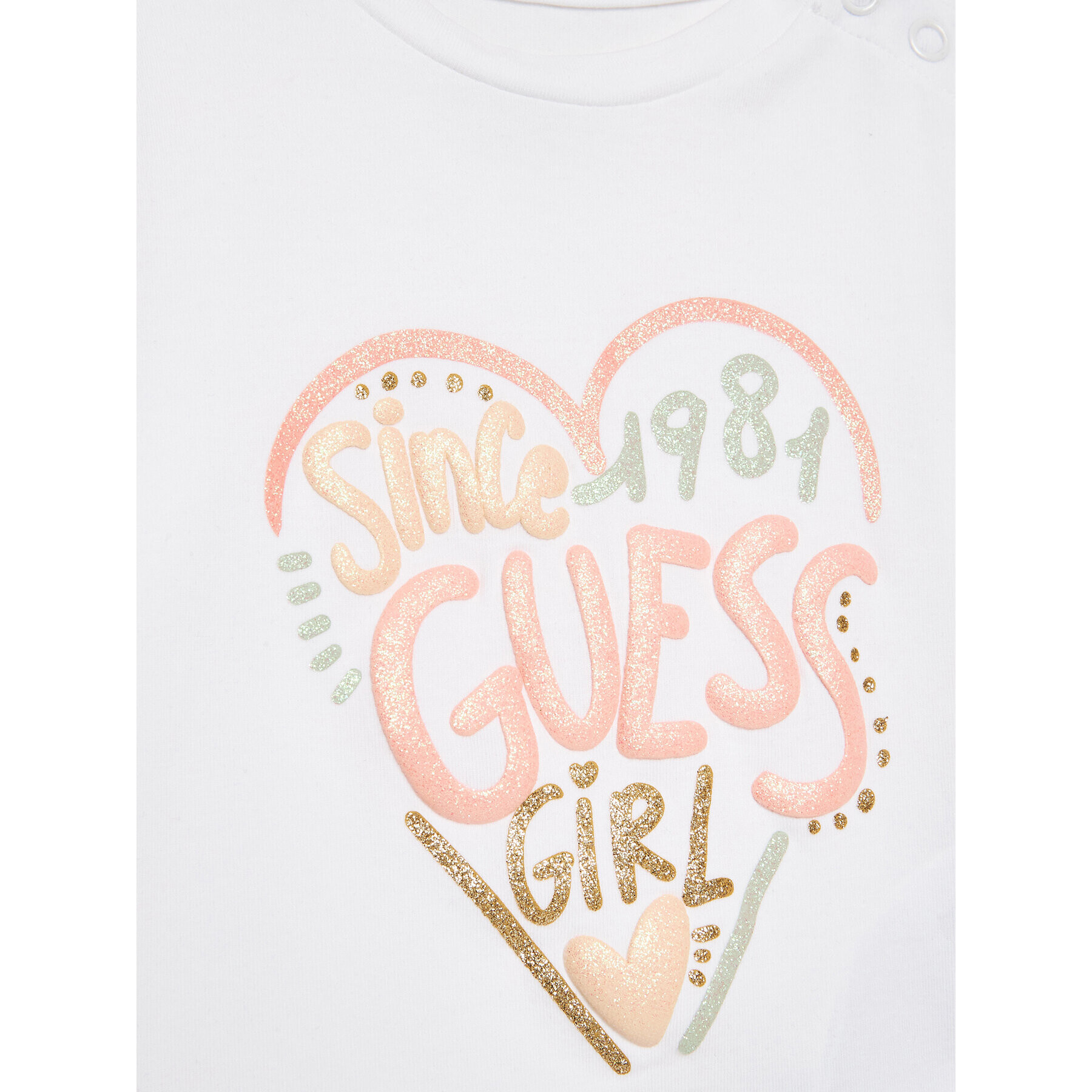 Guess T-Shirt A3GI01 K6YW1 Bílá Regular Fit - Pepit.cz