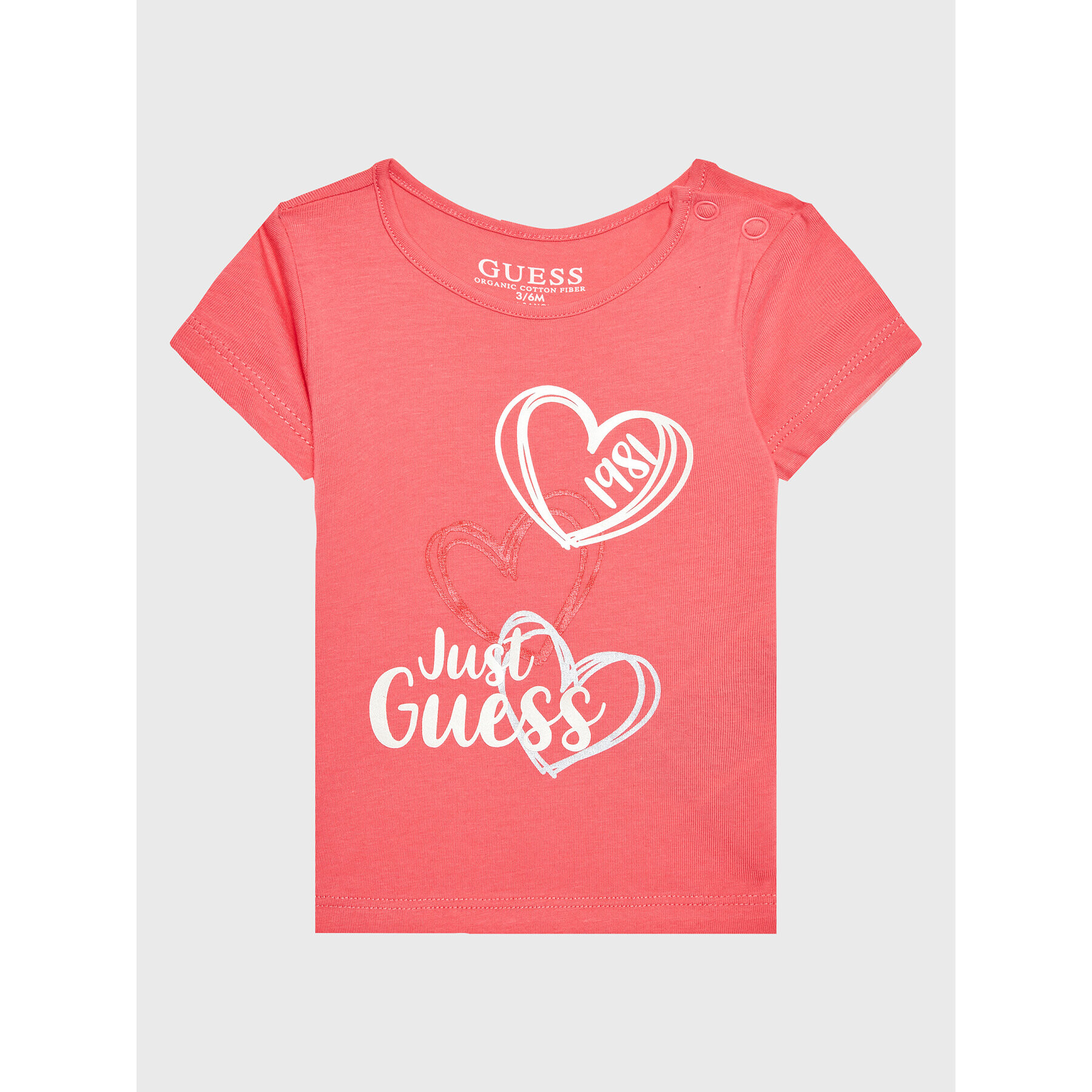 Guess T-Shirt A3RI01 K6YW1 Růžová Regular Fit - Pepit.cz