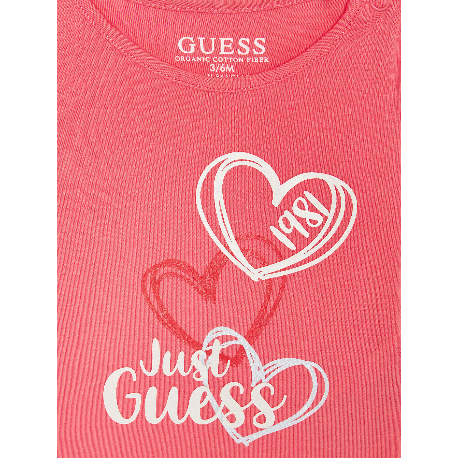 Guess T-Shirt A3RI01 K6YW1 Růžová Regular Fit - Pepit.cz