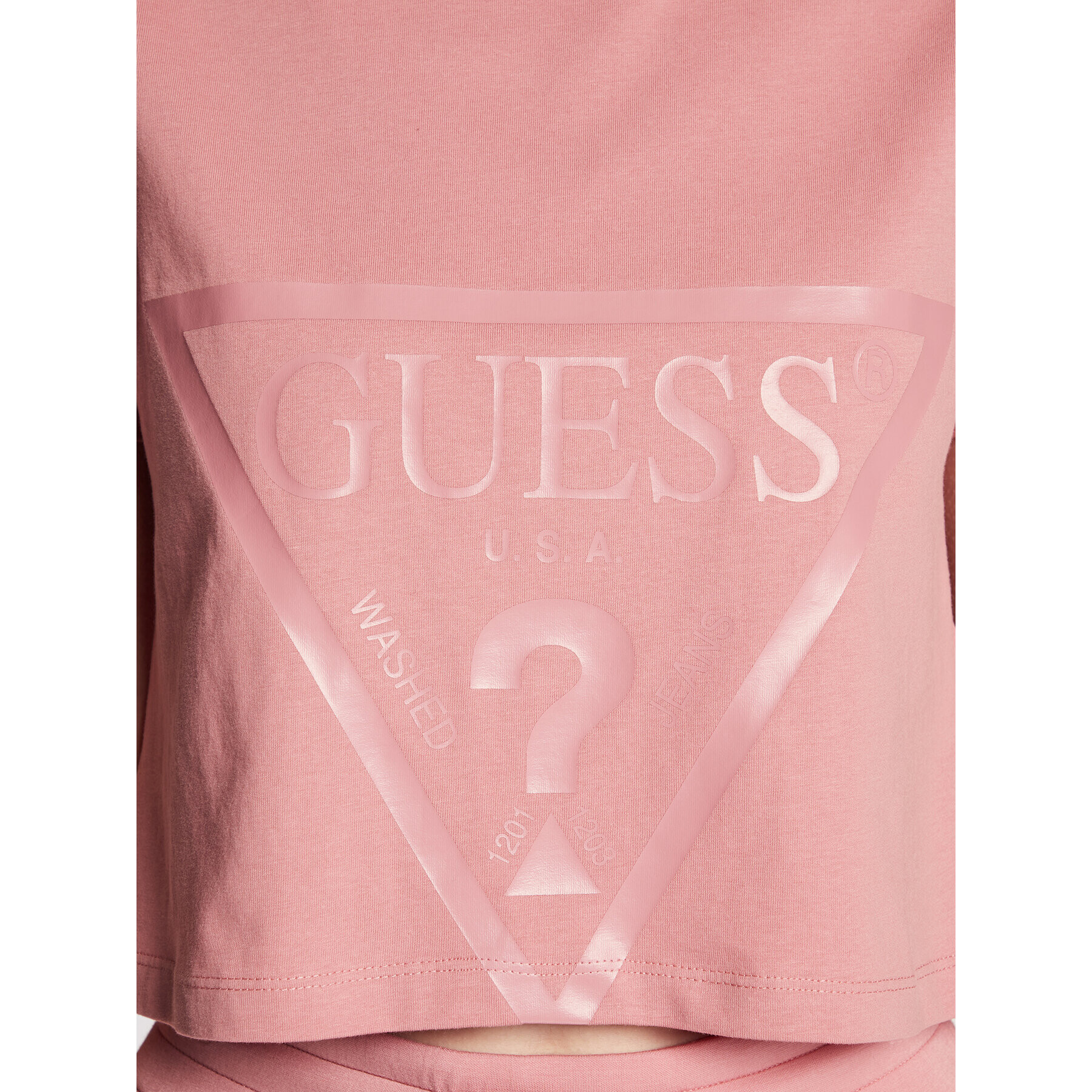 Guess T-Shirt Adele V2YI06 K8HM0 Růžová Regular Fit - Pepit.cz