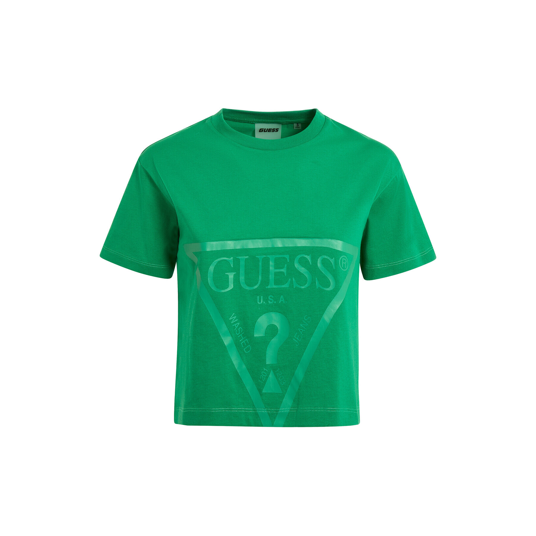 Guess T-Shirt Adele V2YI06 K8HM0 Zelená Regular Fit - Pepit.cz