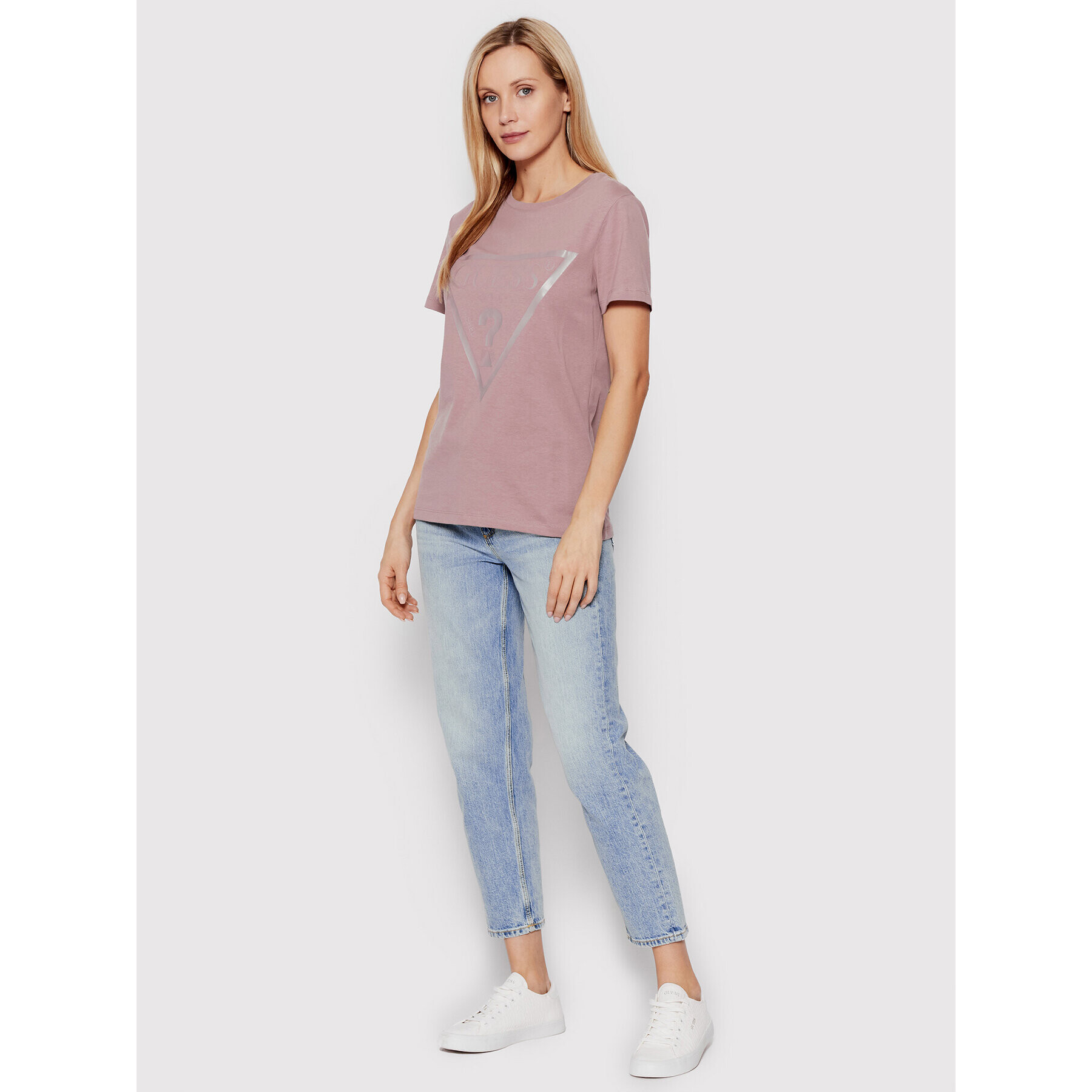 Guess T-Shirt Adele V2YI07 K8HM0 Růžová Regular Fit - Pepit.cz