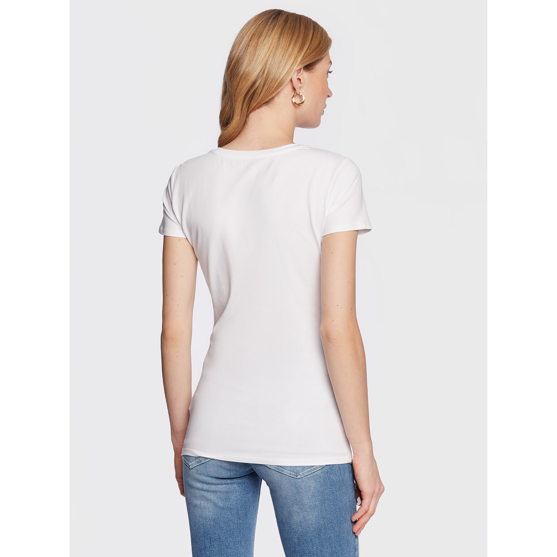 Guess T-Shirt Adelina W3RI14 J1314 Bílá Slim Fit - Pepit.cz