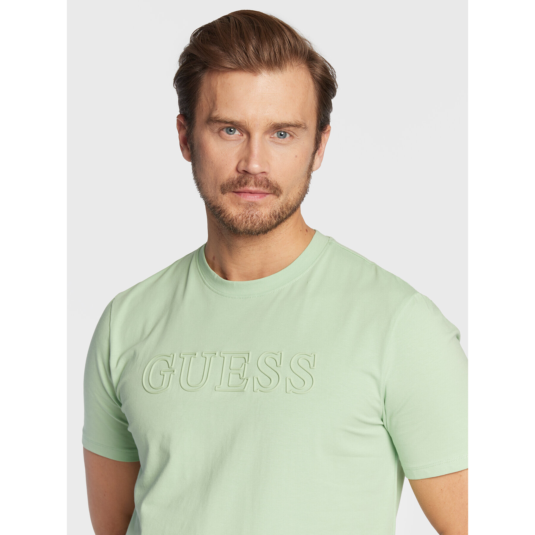 Guess T-Shirt Alphy Z2YI11 J1311 Zelená Regular Fit - Pepit.cz