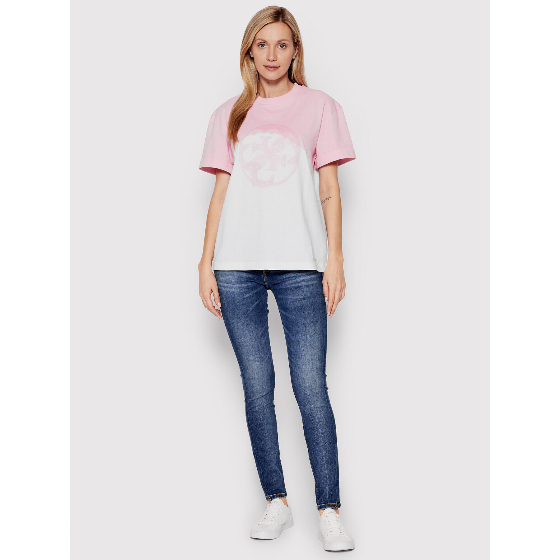 Guess T-Shirt Anise V2YI01 I3Z00 Růžová Regular Fit - Pepit.cz