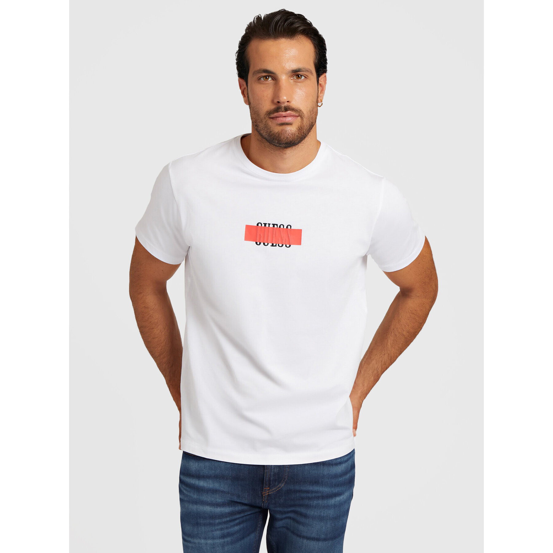 Guess T-Shirt Ardis M2BI56 I3Z14 Bílá Regular Fit - Pepit.cz