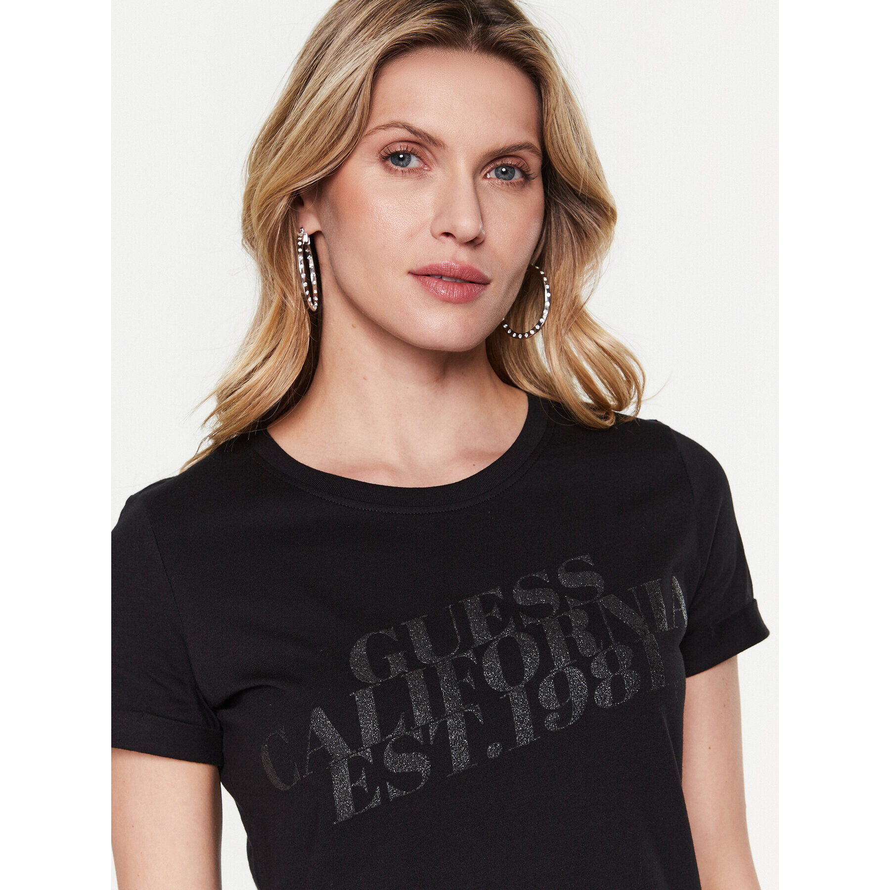 Guess T-Shirt Aurelia W3RI26 JA914 Černá Regular Fit - Pepit.cz