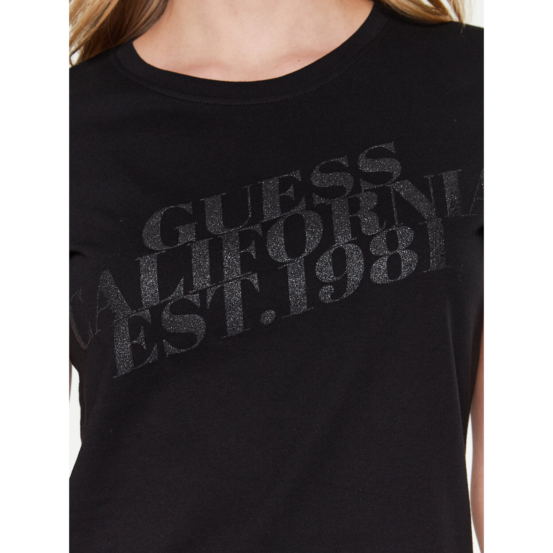 Guess T-Shirt Aurelia W3RI26 JA914 Černá Regular Fit - Pepit.cz