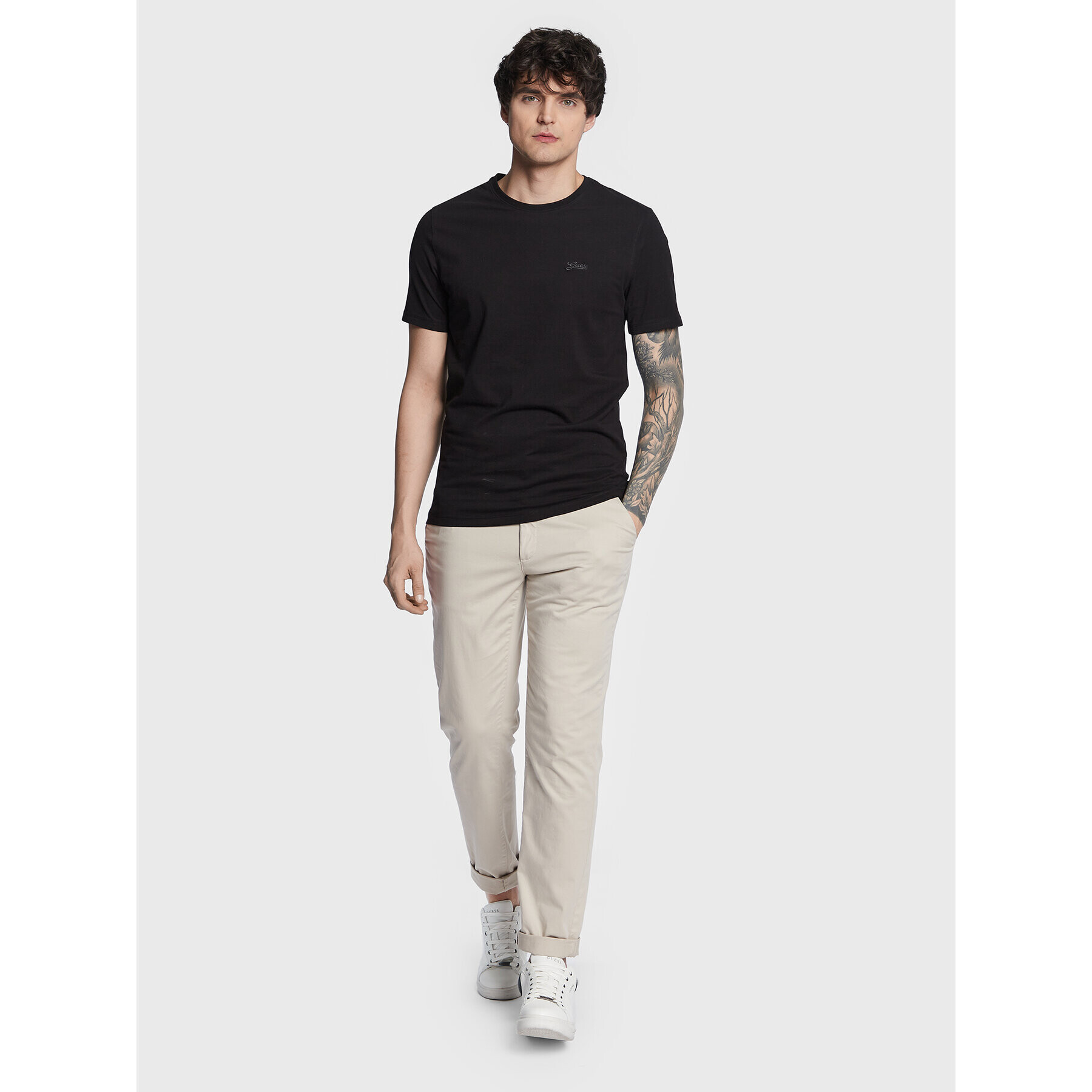 Guess T-Shirt Basic M3GI70 KBMS0 Černá Slim Fit - Pepit.cz