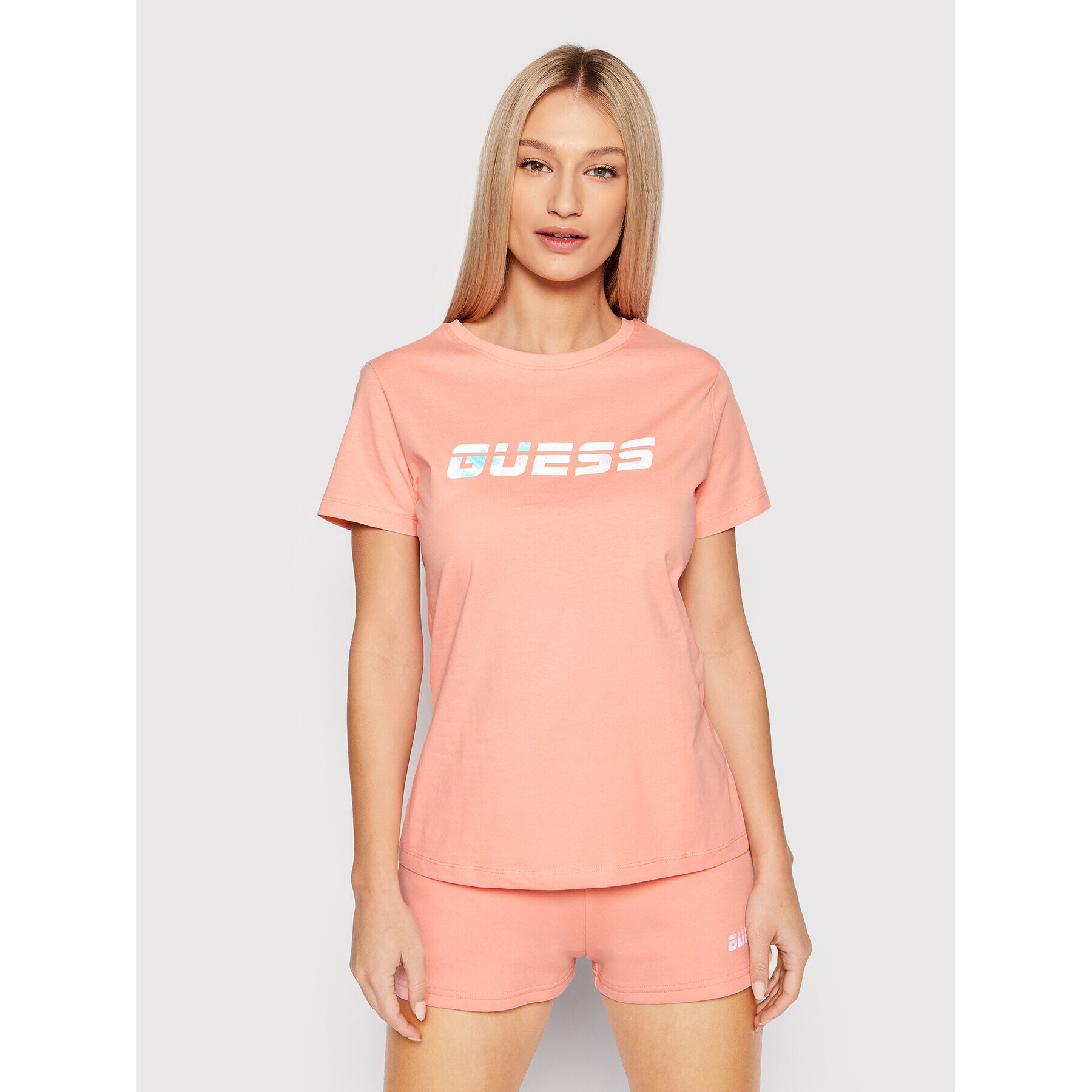 Guess T-Shirt Bessie V2GI07 I3Z11 Růžová Regular Fit - Pepit.cz