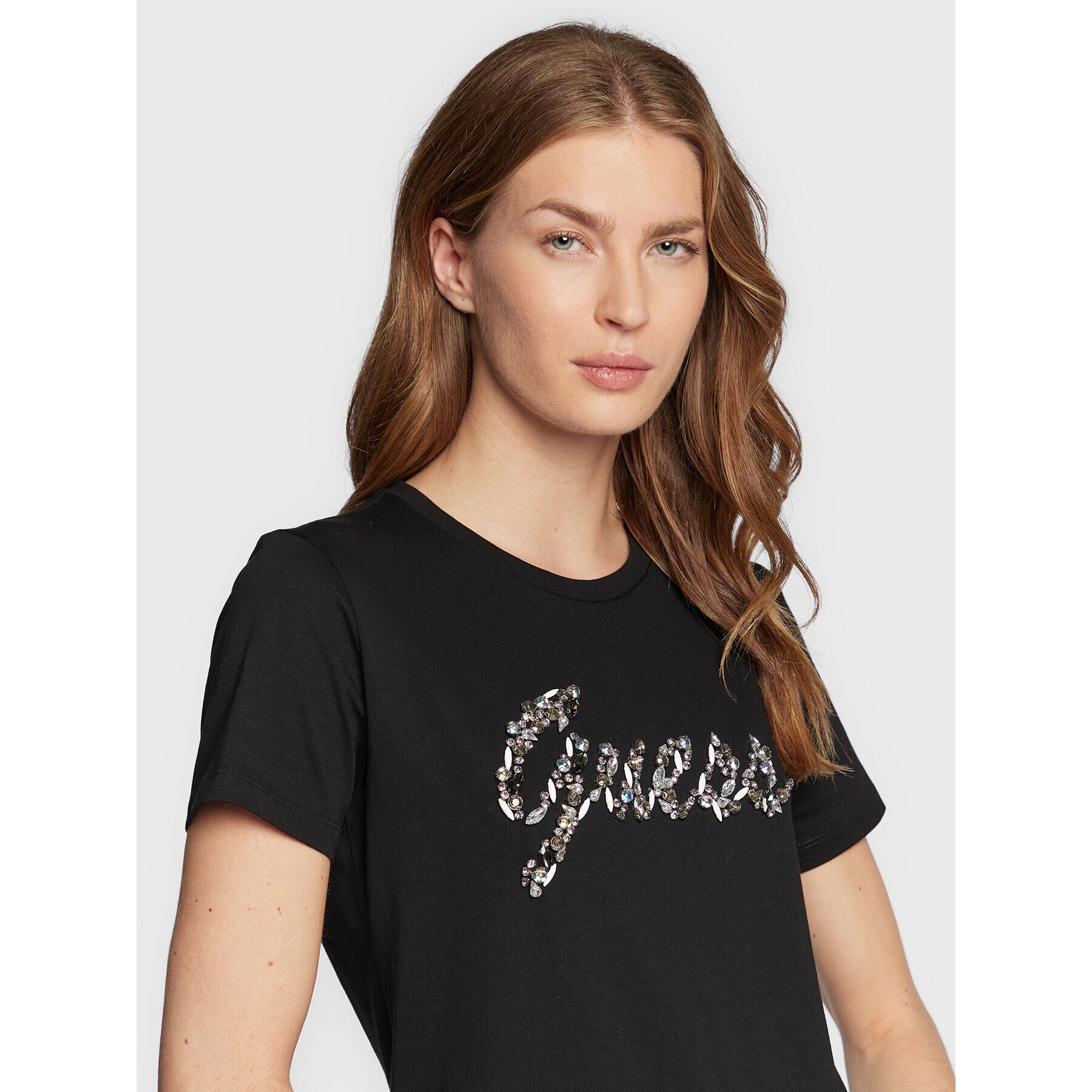 Guess T-Shirt Bonita W2BI38 I3Z14 Černá Regular Fit - Pepit.cz