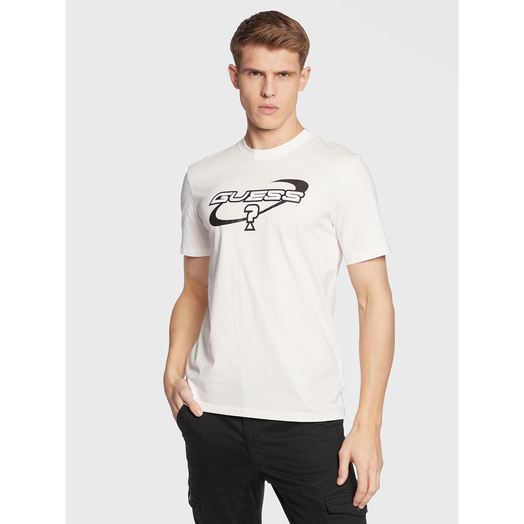 Guess T-Shirt Bryant Z3GI01 I3Z14 Bílá Regular Fit - Pepit.cz