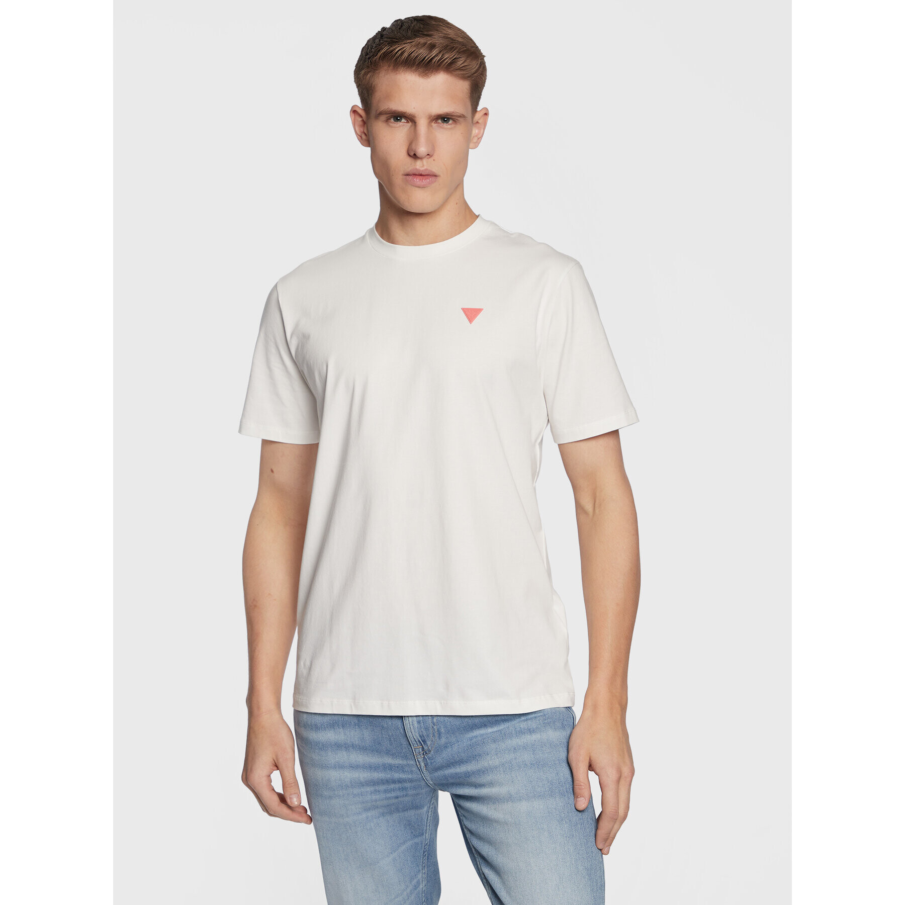 Guess T-Shirt Buster Z3GI06 J1314 Bílá Slim Fit - Pepit.cz