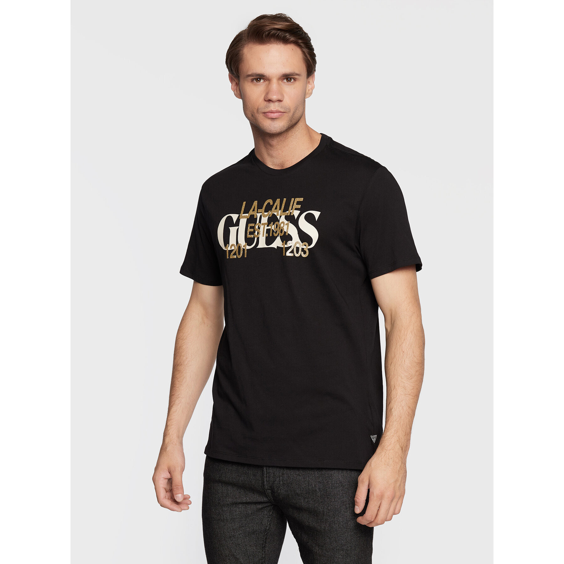 Guess T-Shirt Calif M2BI76 K9RM4 Černá Regular Fit - Pepit.cz