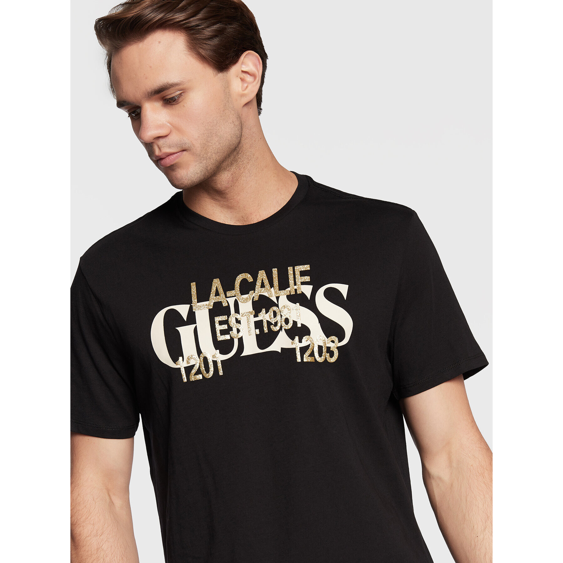 Guess T-Shirt Calif M2BI76 K9RM4 Černá Regular Fit - Pepit.cz