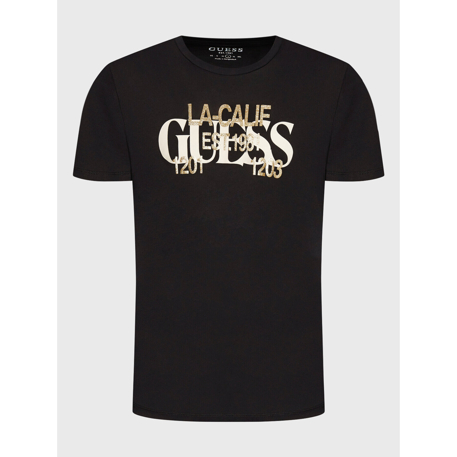 Guess T-Shirt Calif M2BI76 K9RM4 Černá Regular Fit - Pepit.cz