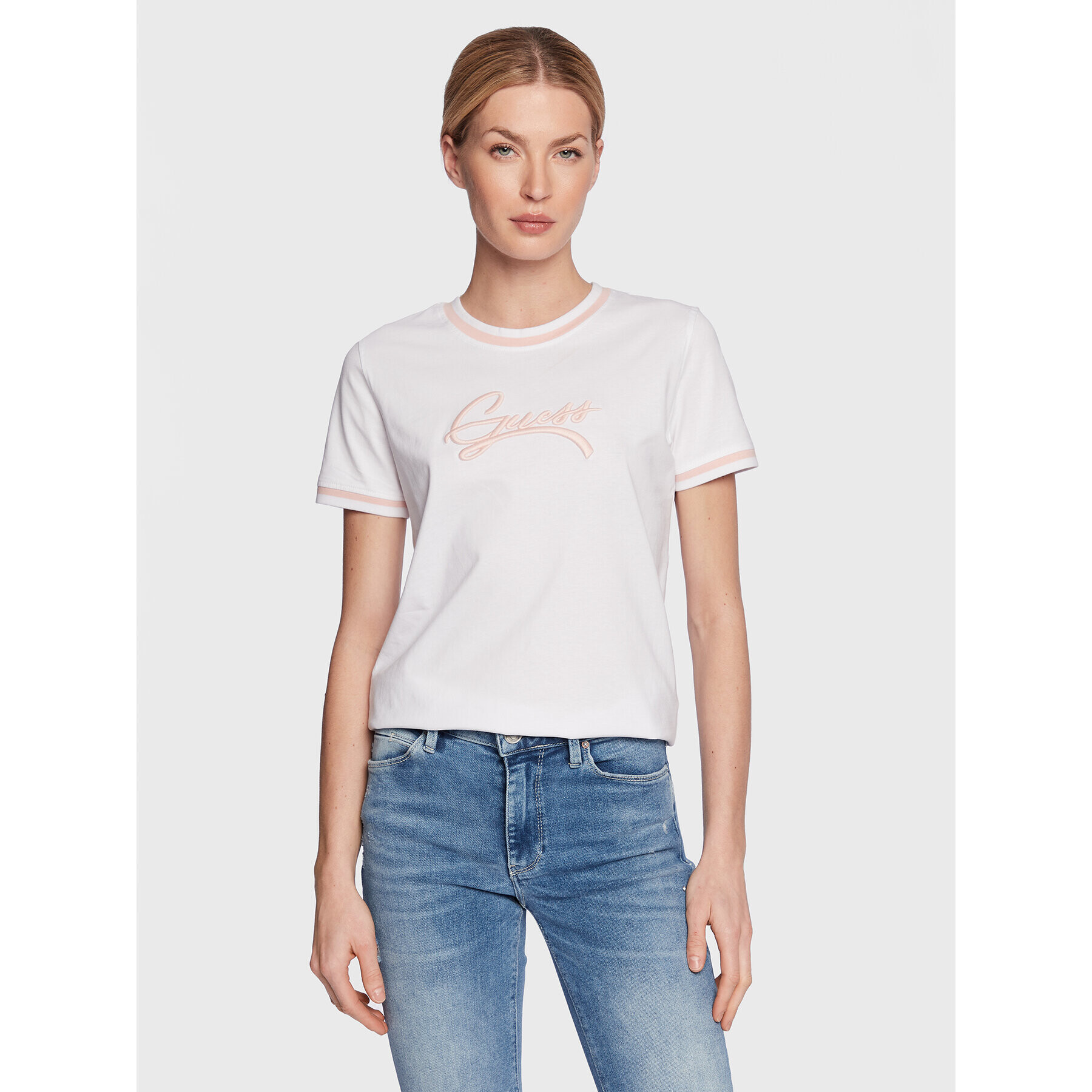 Guess T-Shirt Camila W3RI31 I3Z11 Bílá Regular Fit - Pepit.cz