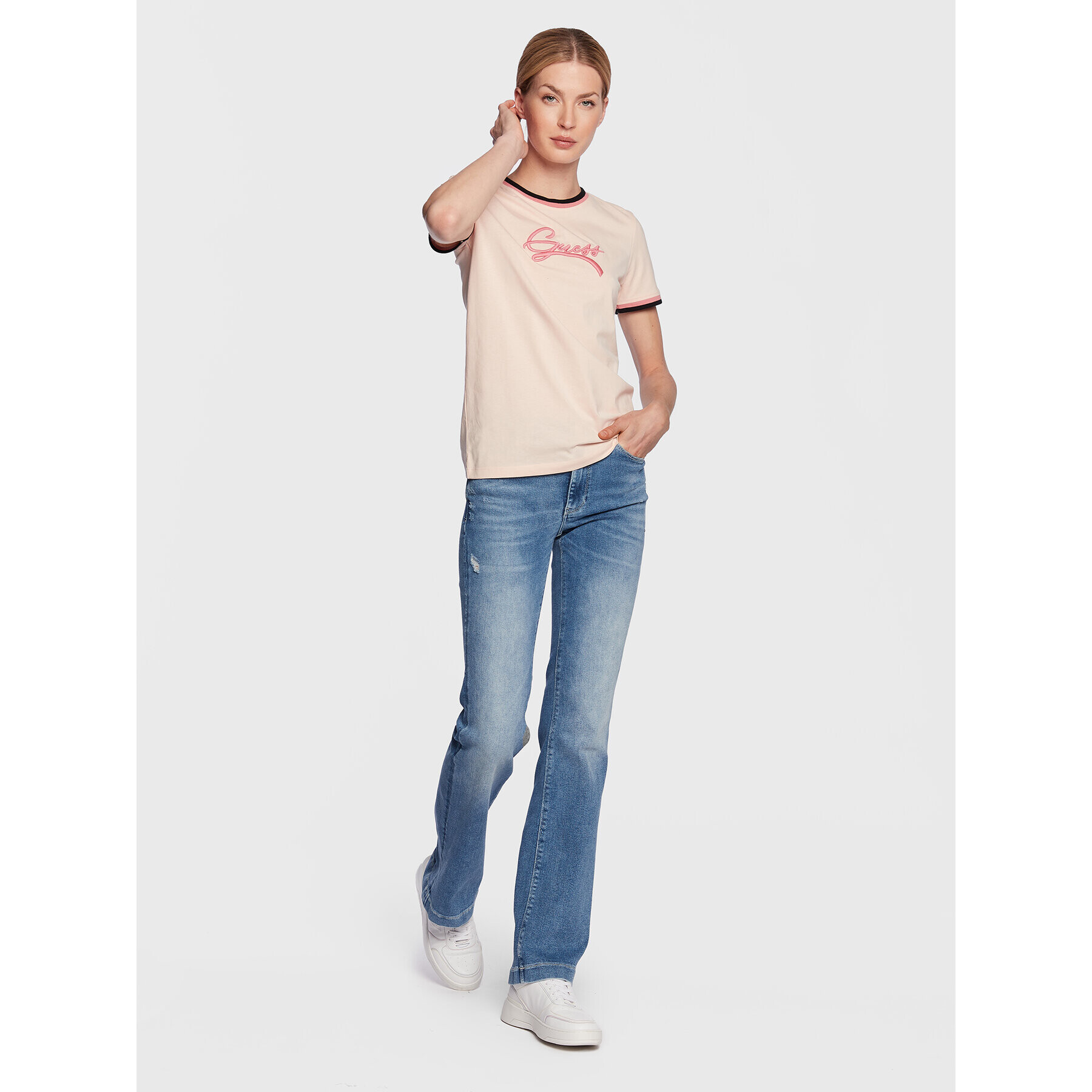 Guess T-Shirt Camila W3RI31 I3Z11 Růžová Regular Fit - Pepit.cz