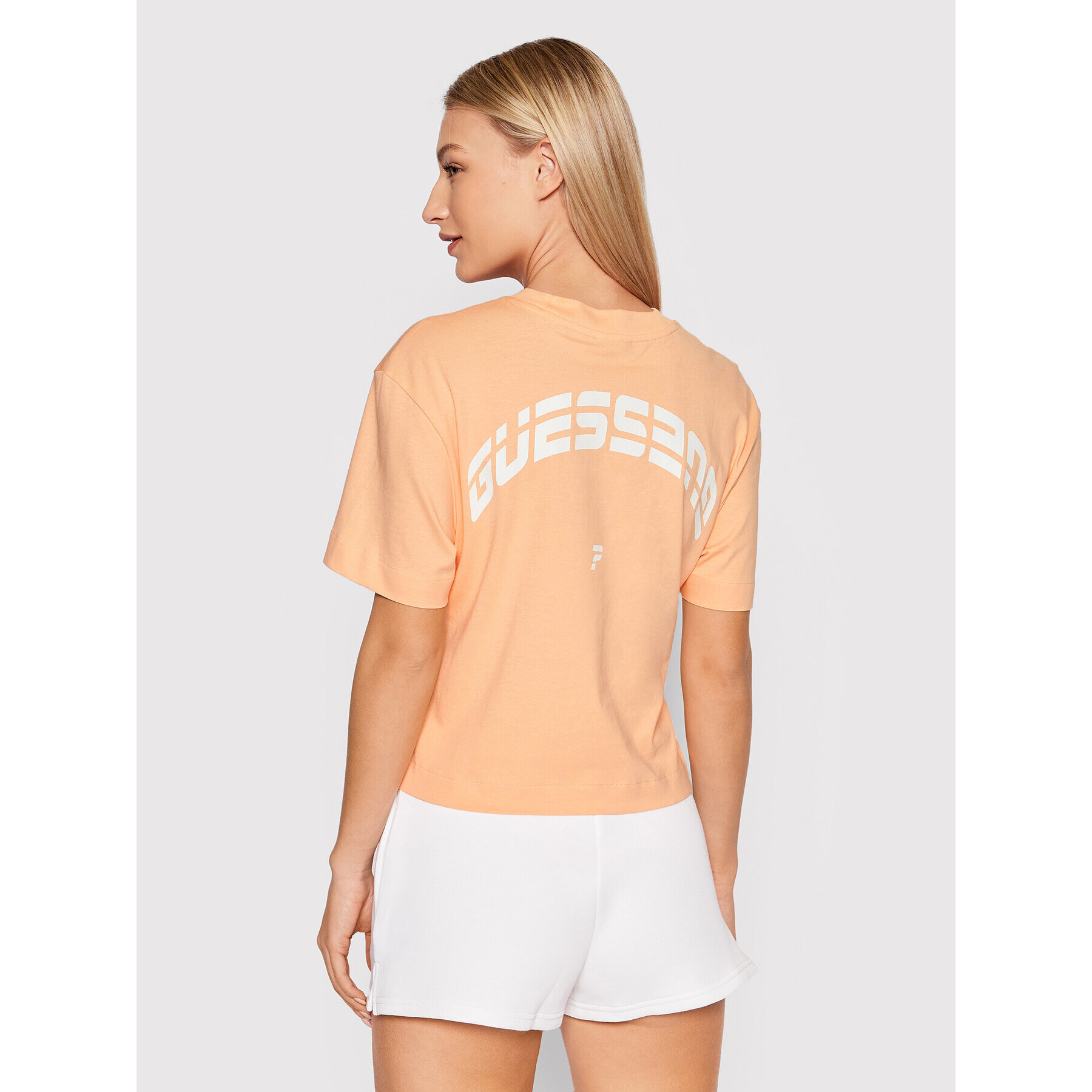 Guess T-Shirt Cammie V2GI09 K8HM0 Oranžová Regular Fit - Pepit.cz