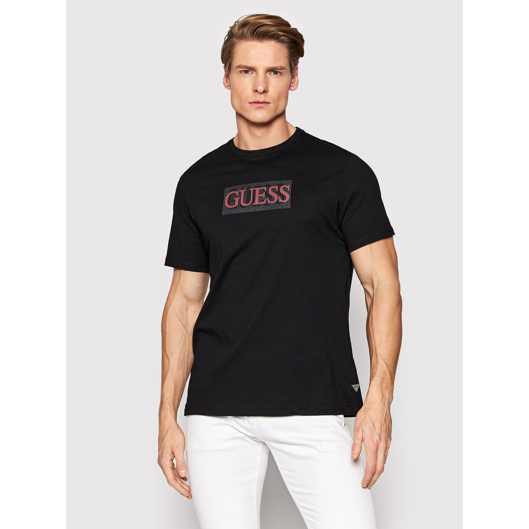 Guess T-Shirt Classic Logo M2GI58 K9RM1 Černá Regular Fit - Pepit.cz