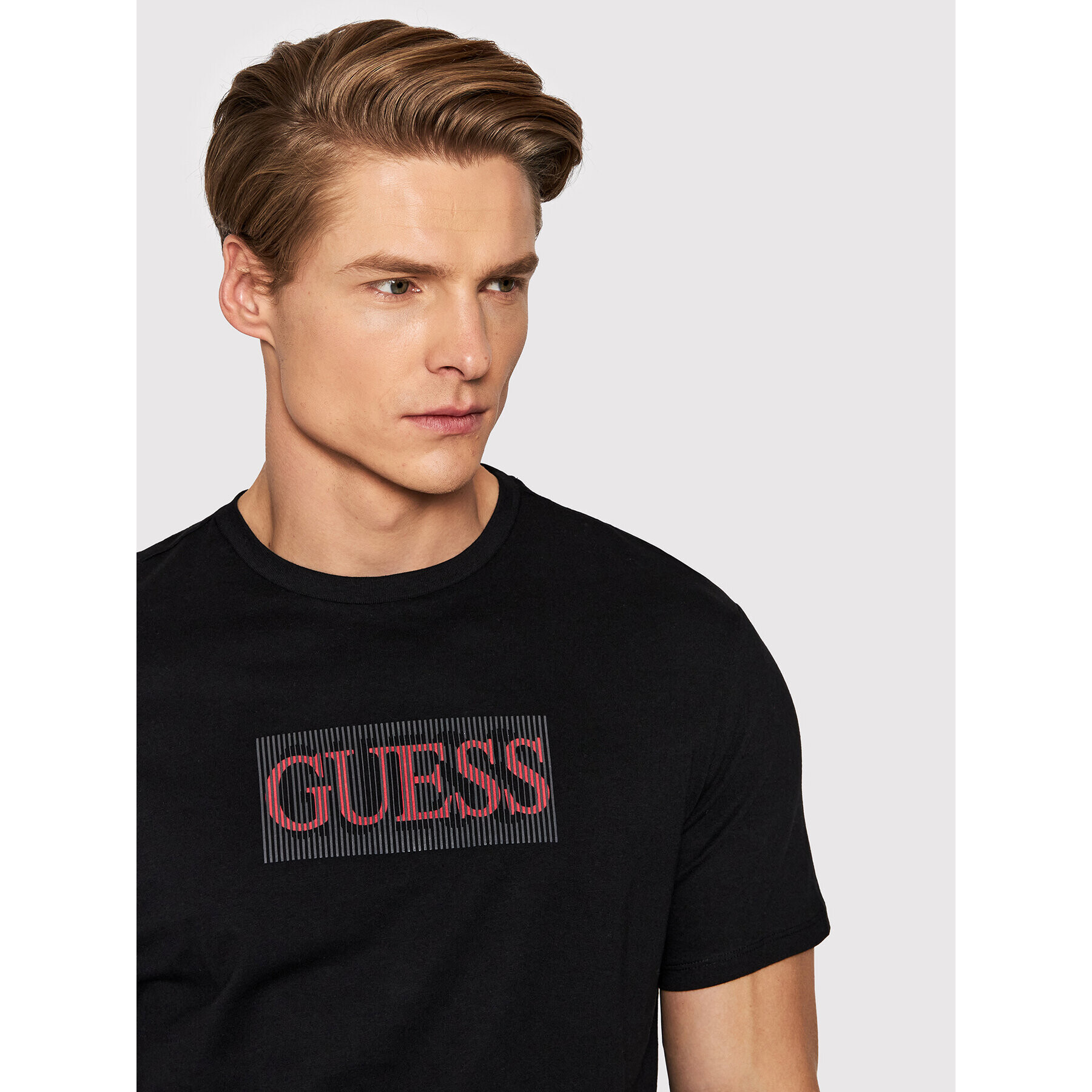 Guess T-Shirt Classic Logo M2GI58 K9RM1 Černá Regular Fit - Pepit.cz