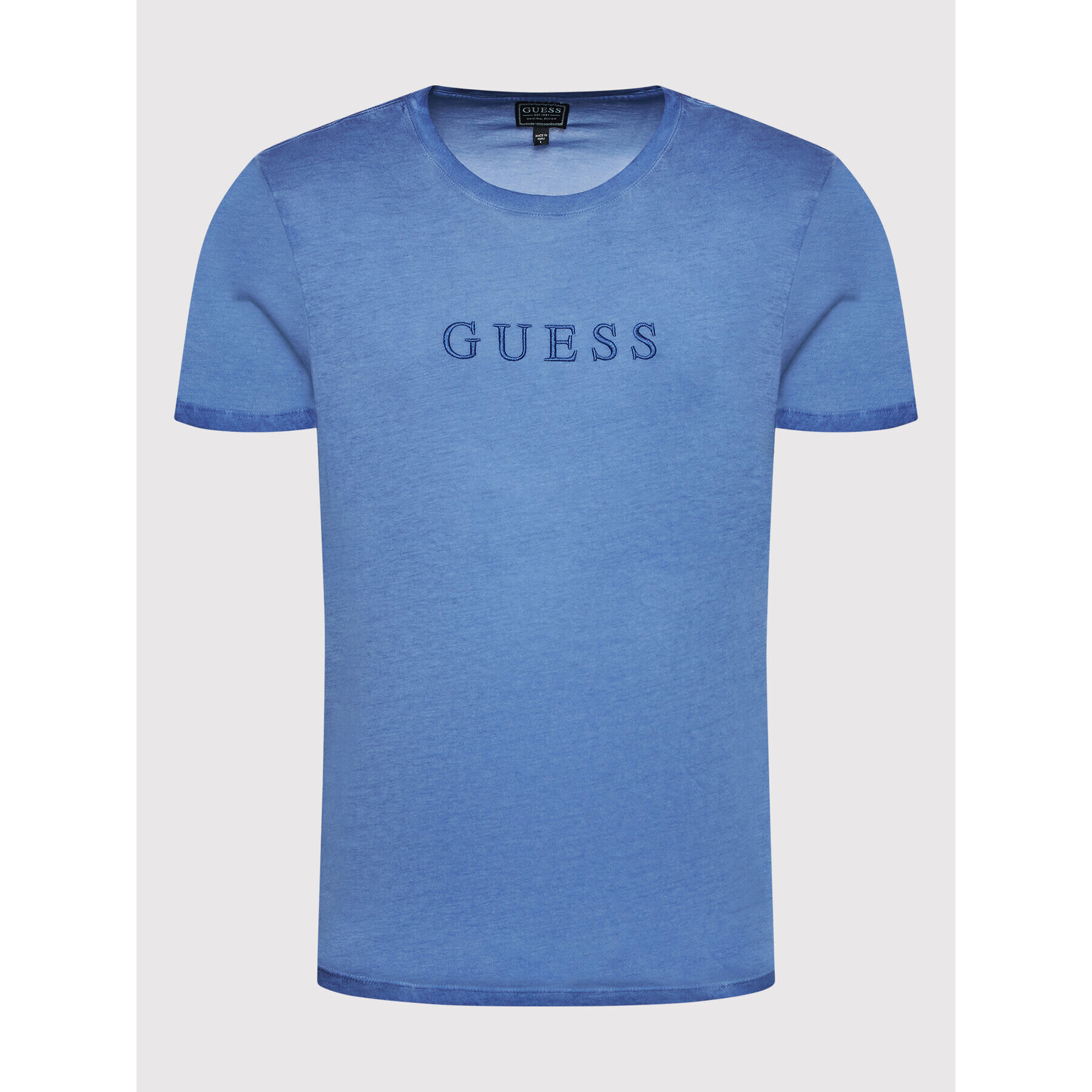 Guess T-Shirt Classic M2GP24 K7HD0 Modrá Regular Fit - Pepit.cz