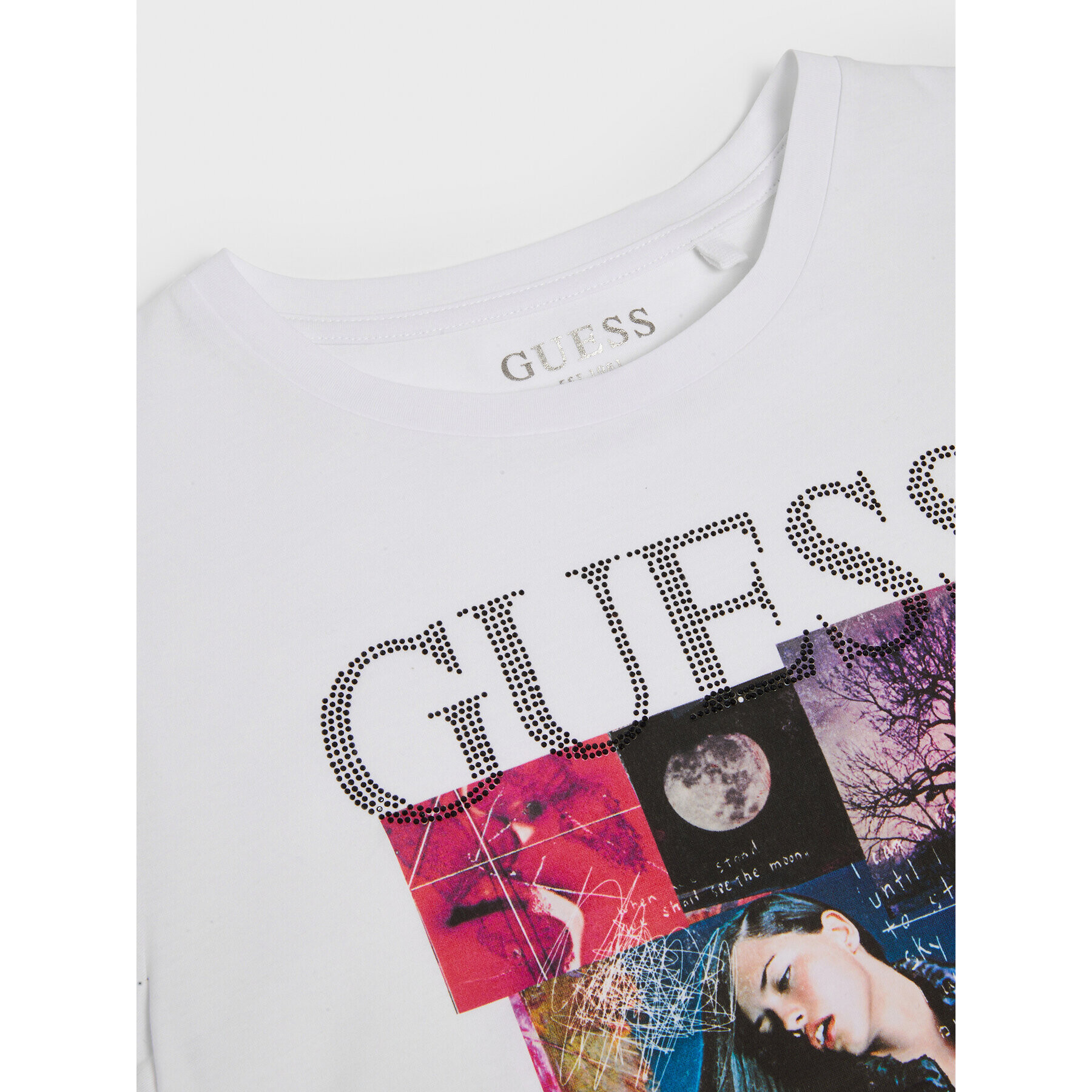 Guess T-Shirt Collage Dream W2BI52 K9RM4 Bílá Regular Fit - Pepit.cz