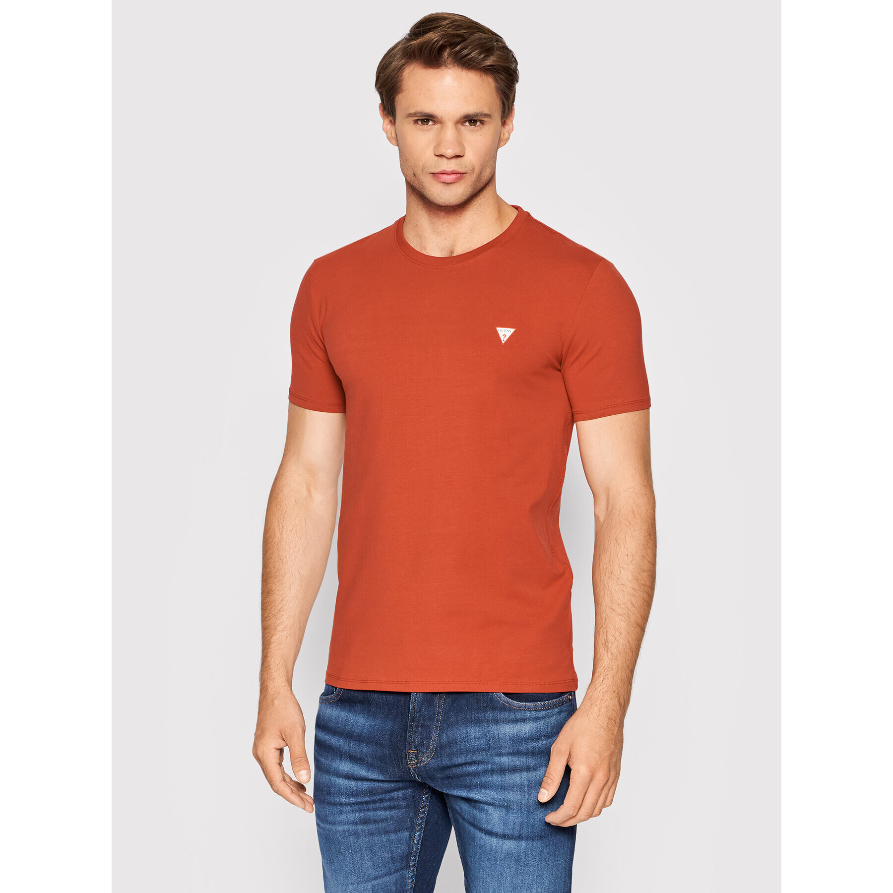 Guess T-Shirt Core M2YI24 J1311 Červená Super Slim Fit - Pepit.cz