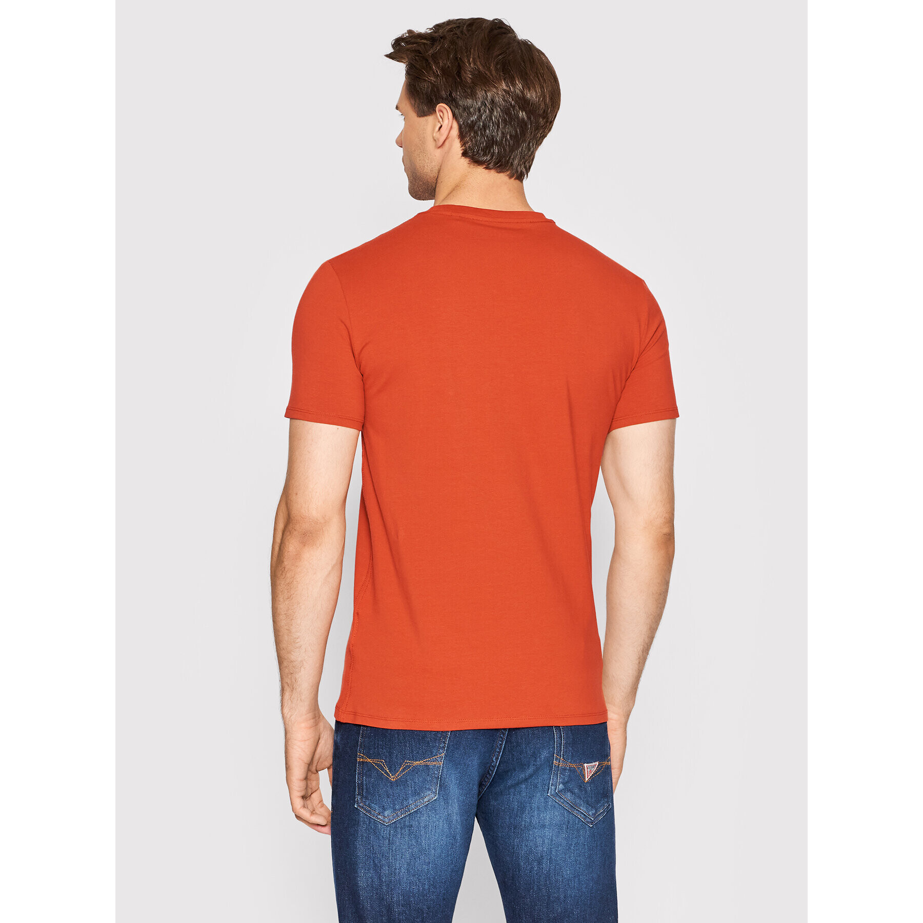 Guess T-Shirt Core M2YI24 J1311 Červená Super Slim Fit - Pepit.cz