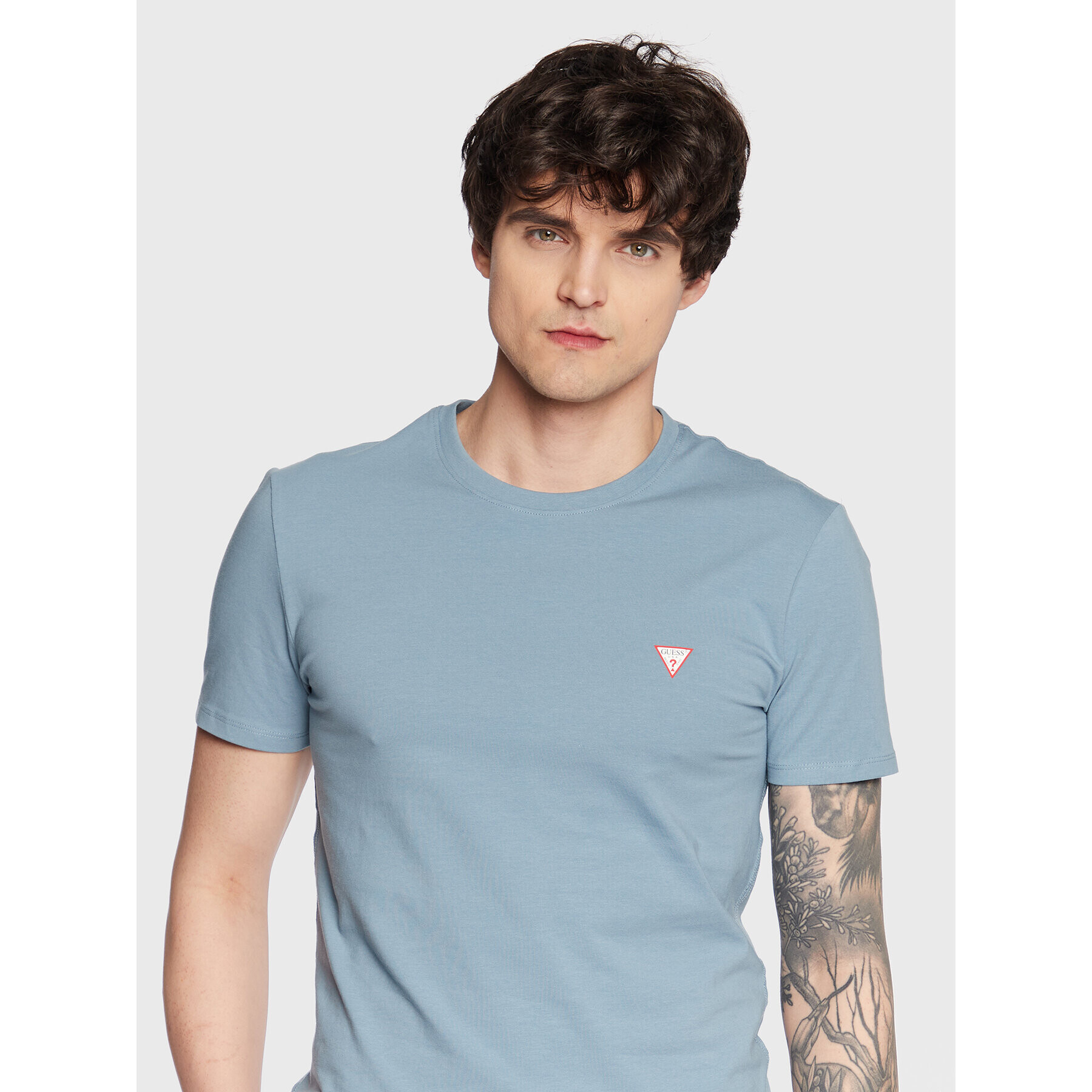 Guess T-Shirt Core M2YI24 J1311 Modrá Slim Fit - Pepit.cz