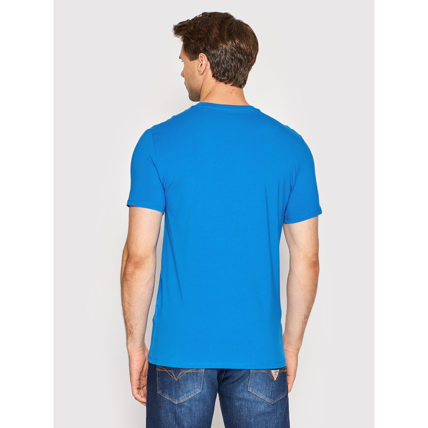 Guess T-Shirt Core M2YI24 J1311 Modrá Super Slim Fit - Pepit.cz