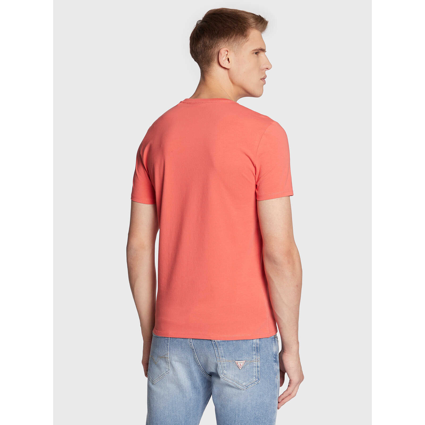 Guess T-Shirt Core M2YI24 J1311 Oranžová Super Slim Fit - Pepit.cz