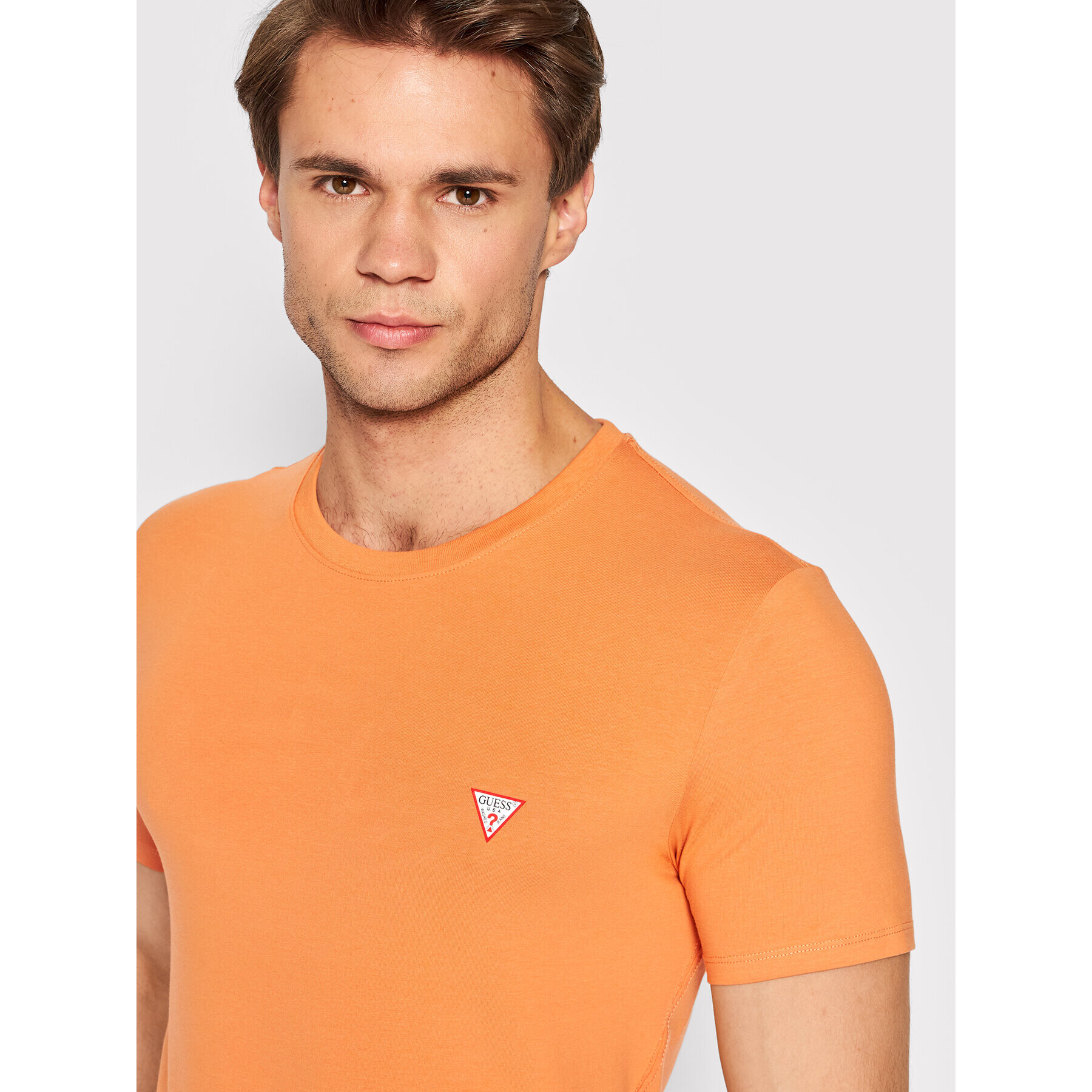 Guess T-Shirt Core M2YI24 J1311 Oranžová Super Slim Fit - Pepit.cz