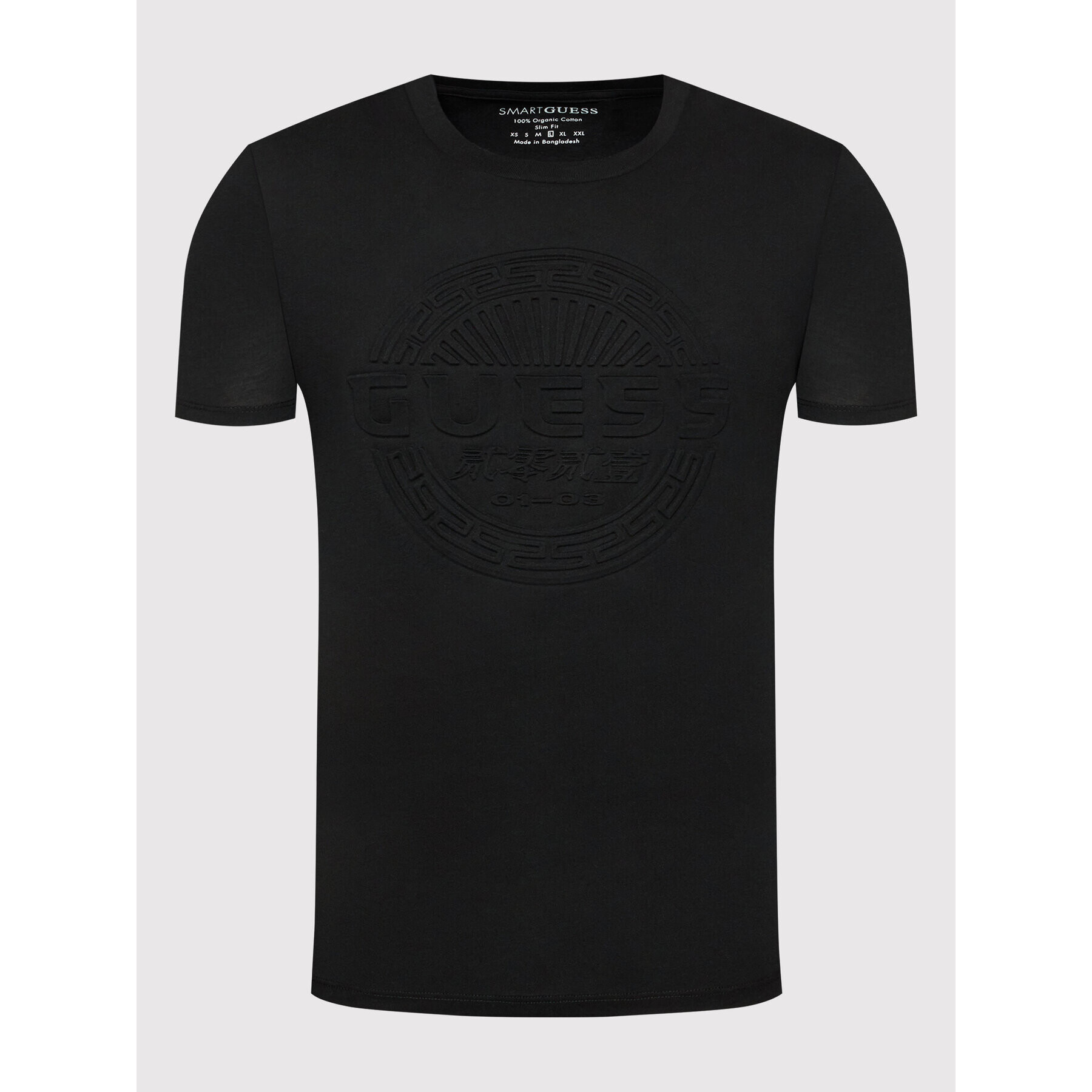 Guess T-Shirt Crest Logo M1RI25 KAQD1 Černá Slim Fit - Pepit.cz