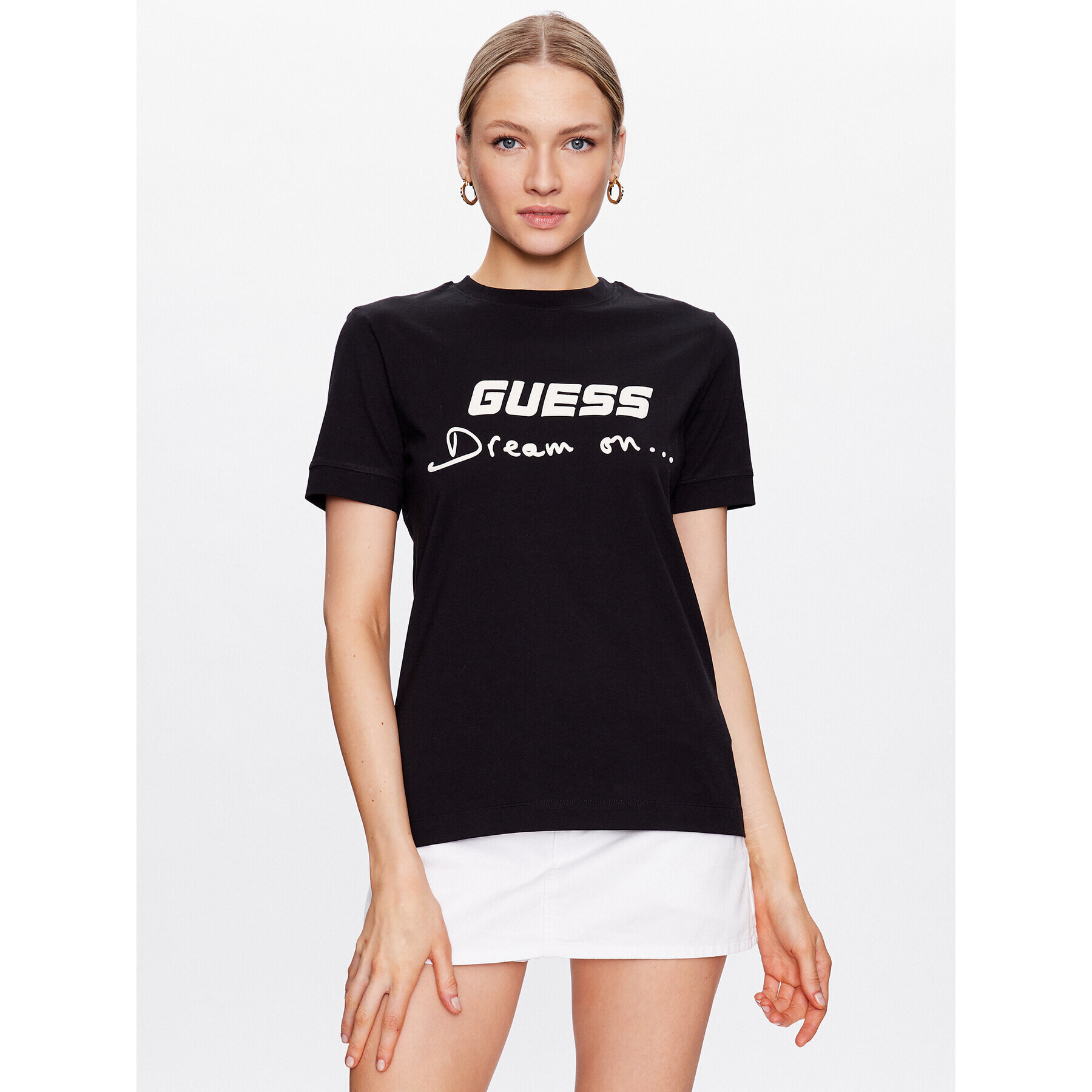 Guess T-Shirt Dalya V3GI05 I3Z14 Černá Regular Fit - Pepit.cz