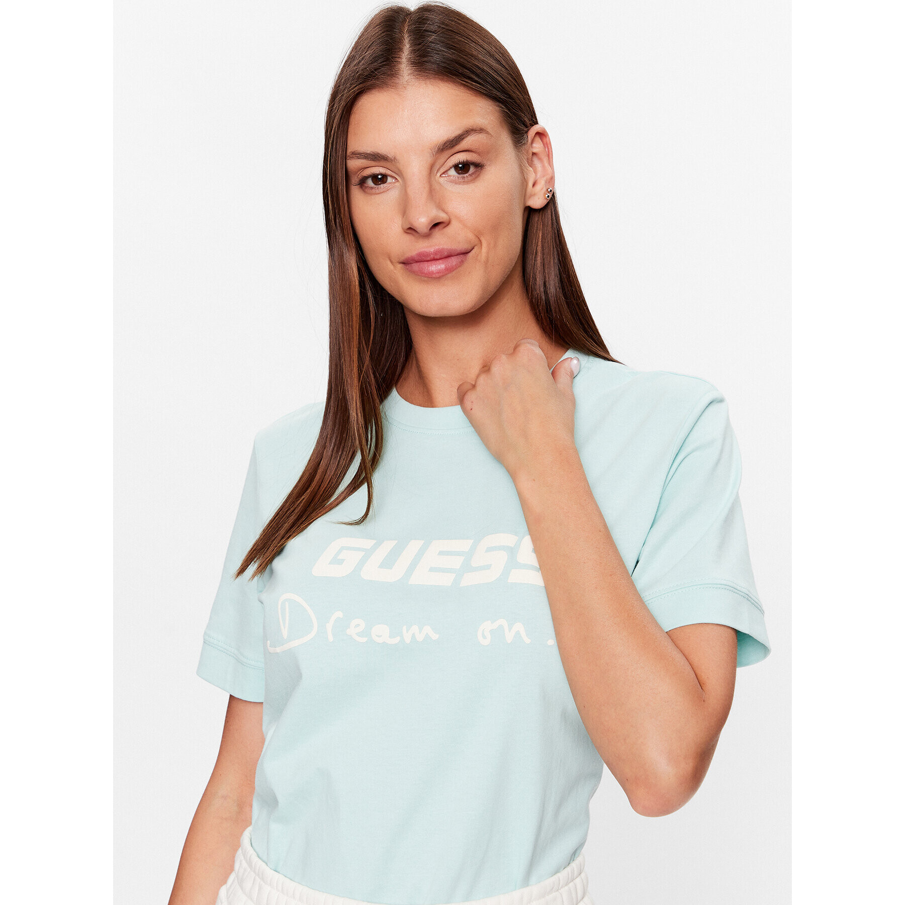 Guess T-Shirt Dalya V3GI05 I3Z14 Modrá Regular Fit - Pepit.cz