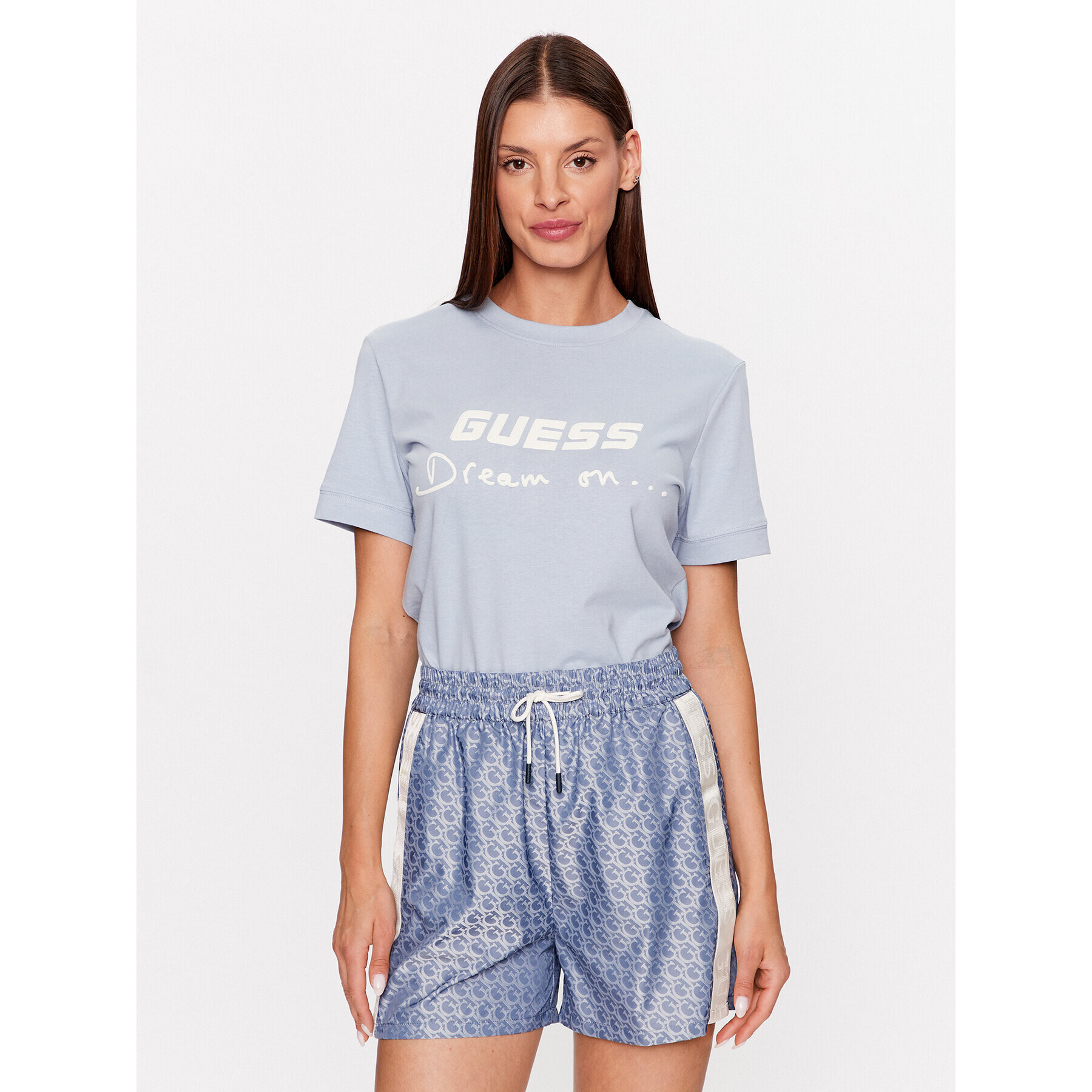 Guess T-Shirt Dalya V3GI05 I3Z14 Modrá Regular Fit - Pepit.cz