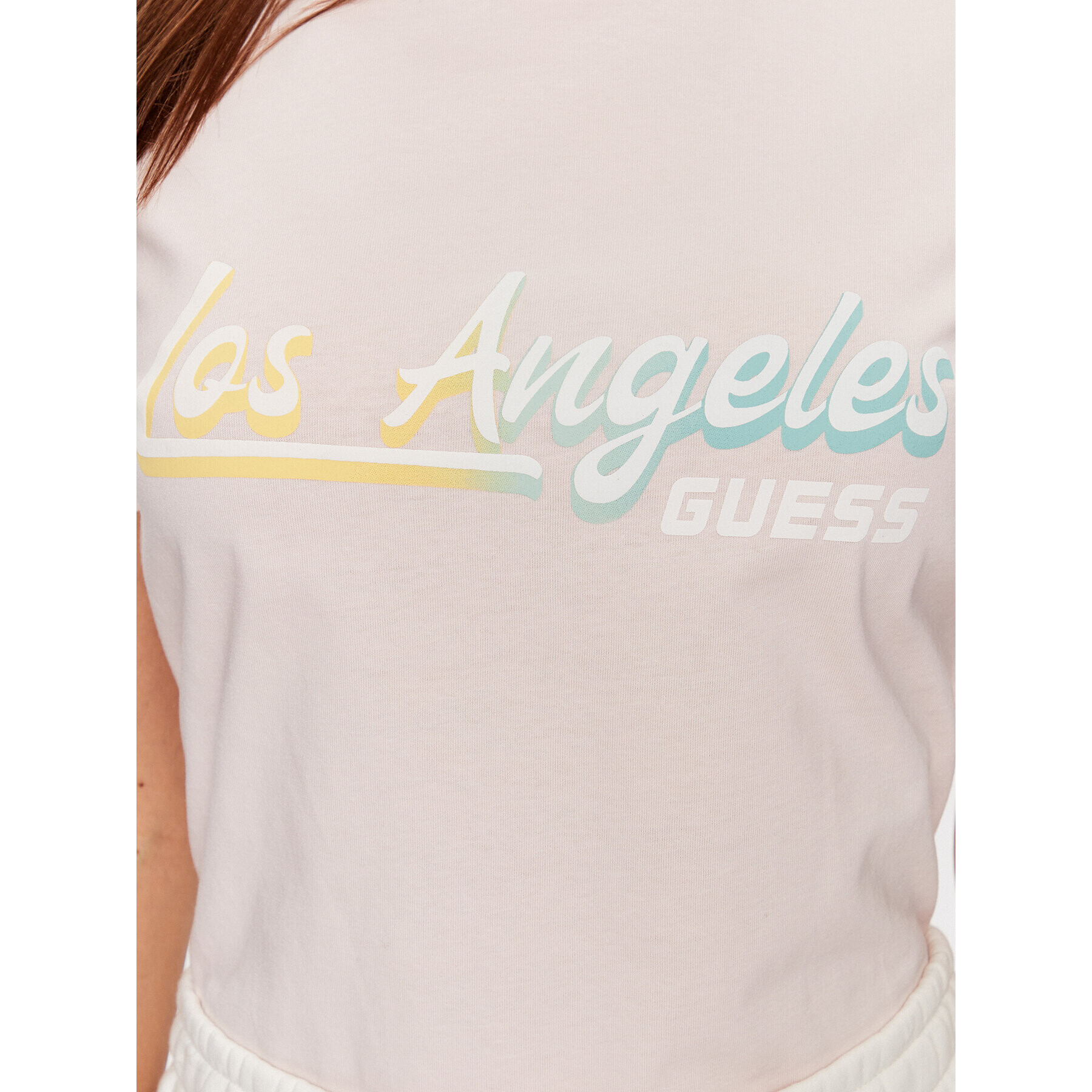 Guess T-Shirt Daniella V3GI07 I3Z14 Růžová Regular Fit - Pepit.cz