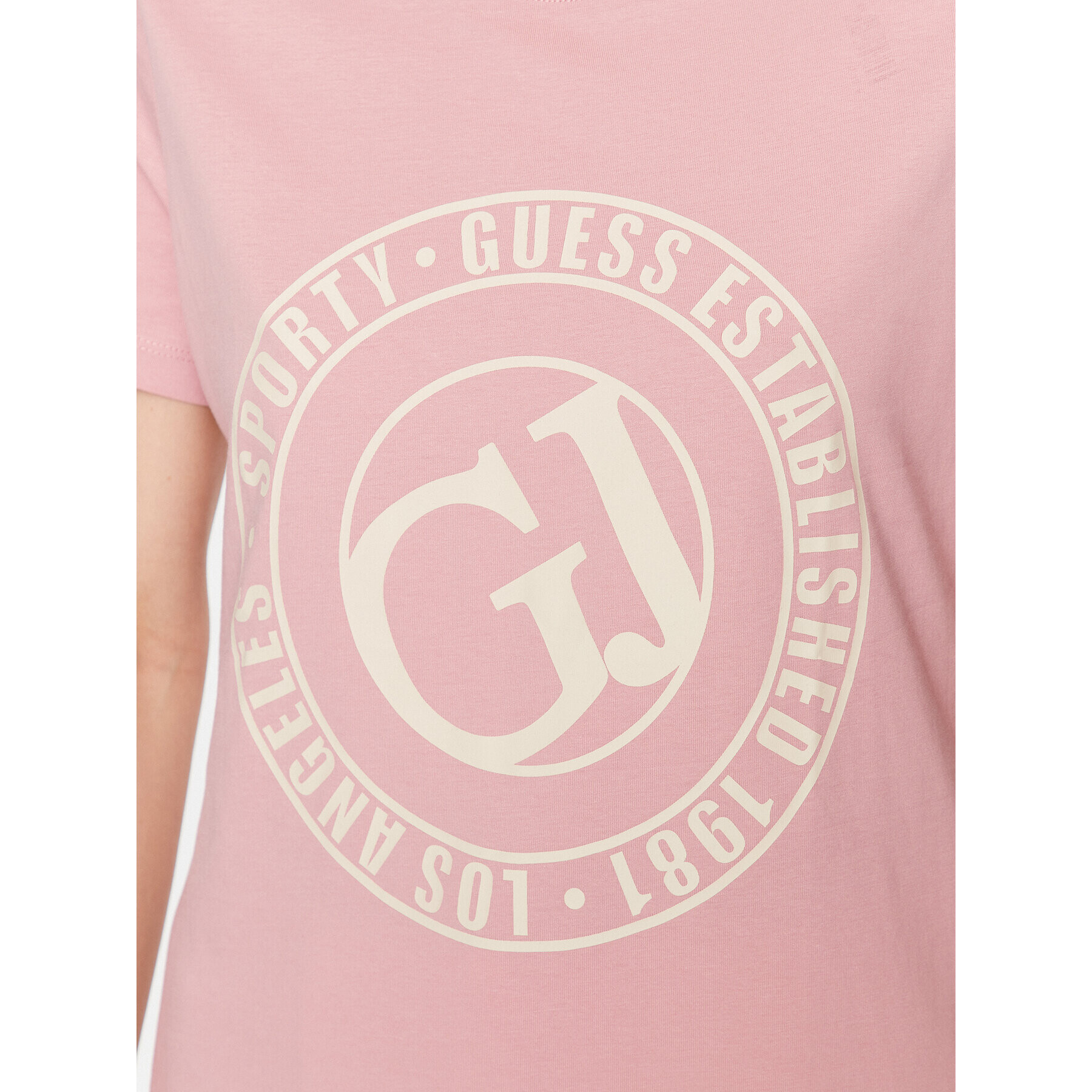 Guess T-Shirt Debora V3YI07 I3Z14 Růžová Regular Fit - Pepit.cz