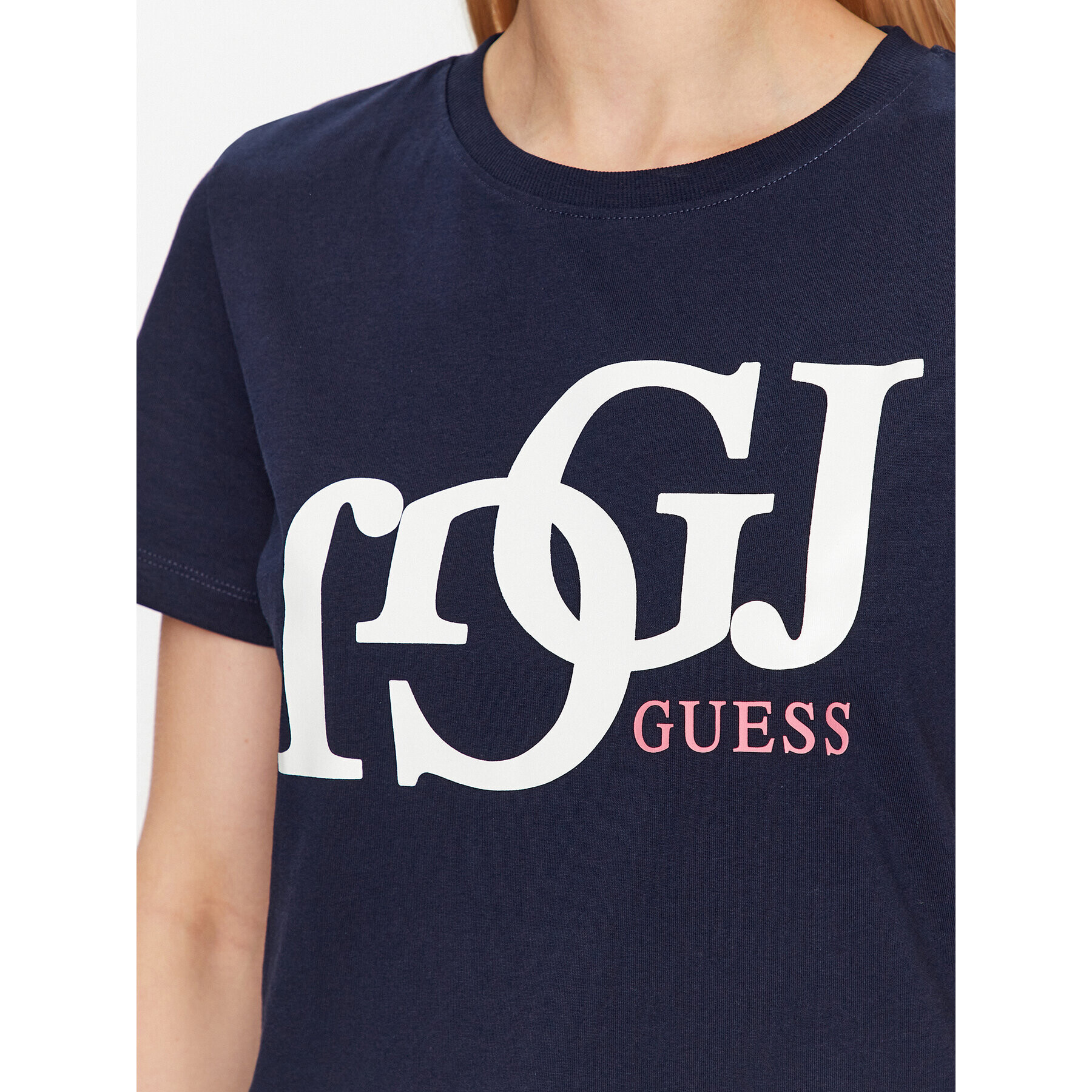 Guess T-Shirt Debora V3YI17 I3Z14 Tmavomodrá Regular Fit - Pepit.cz