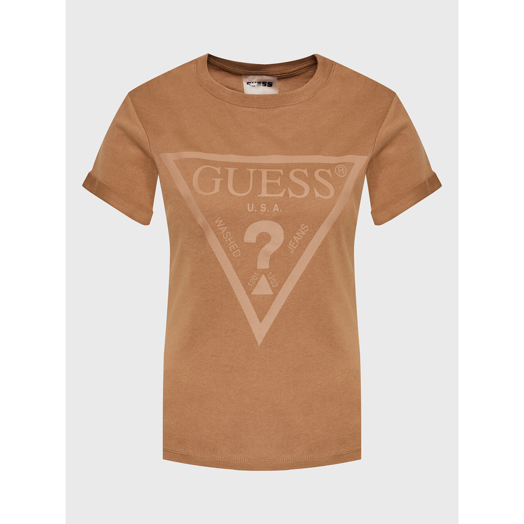 Guess T-Shirt Dianna V2BI06 I3Z14 Hnědá Regular Fit - Pepit.cz